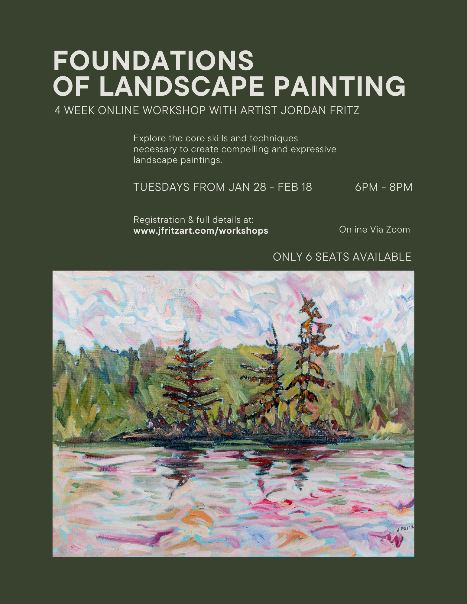 "Foundations of Landscape Painting: Online 4 Week Workshop"