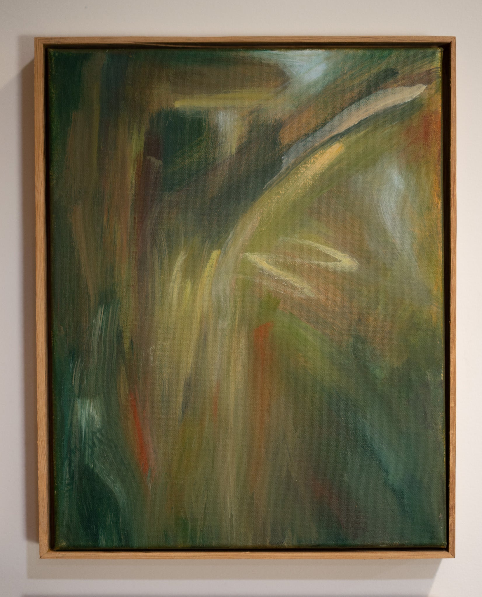 "Inhale" | 11 x 14 | Original Oil Painting with Oak Frame
