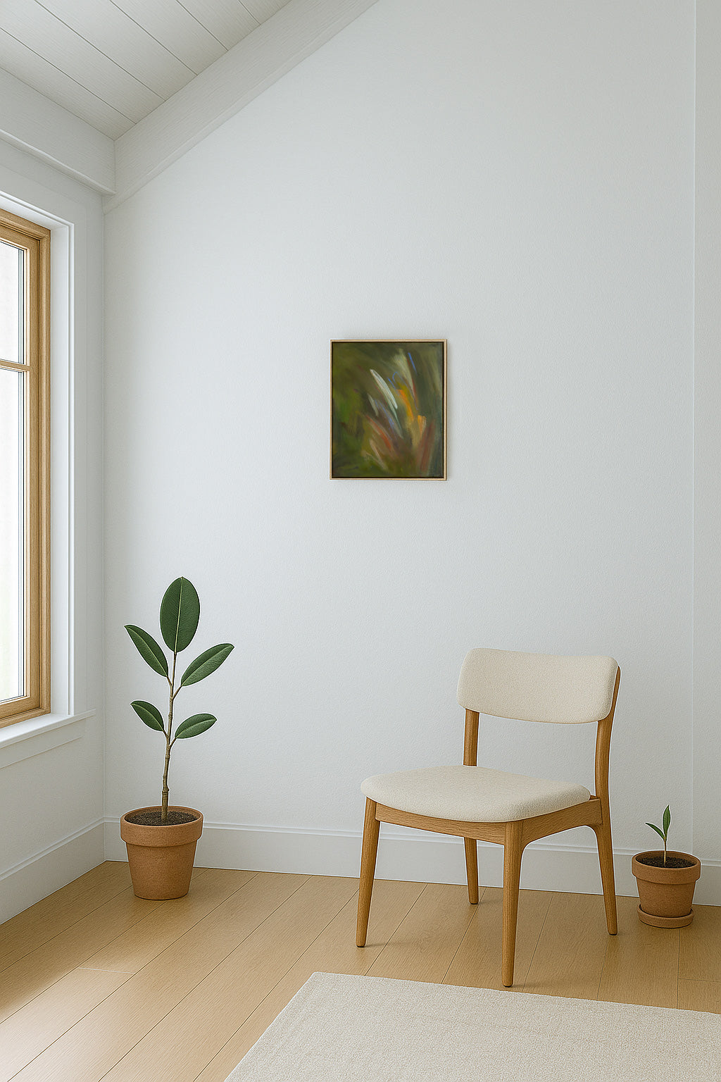 "Receiving" | 11 x 14 | Original Oil Painting with Oak Frame