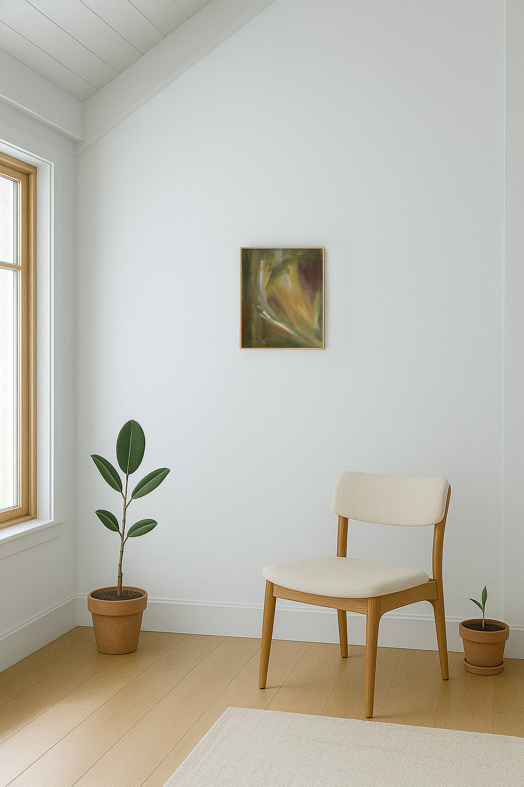 "Exhale" | 11 x 14 | Original Oil Painting with Oak Frame