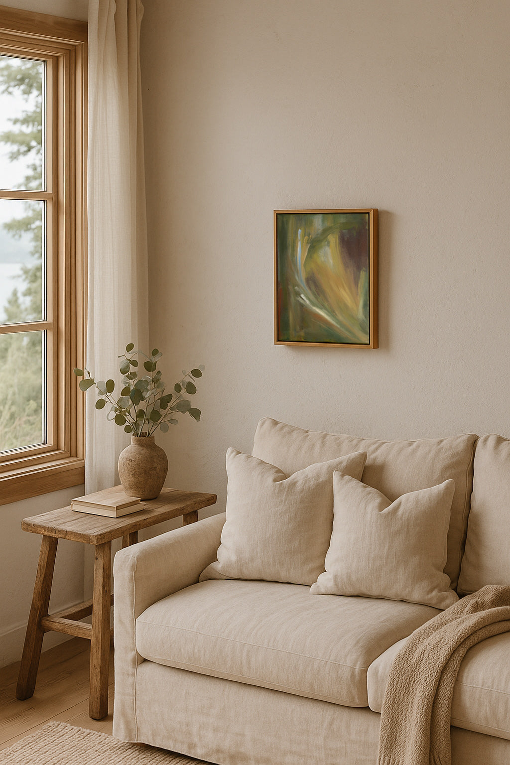 "Exhale" | 11 x 14 | Original Oil Painting with Oak Frame