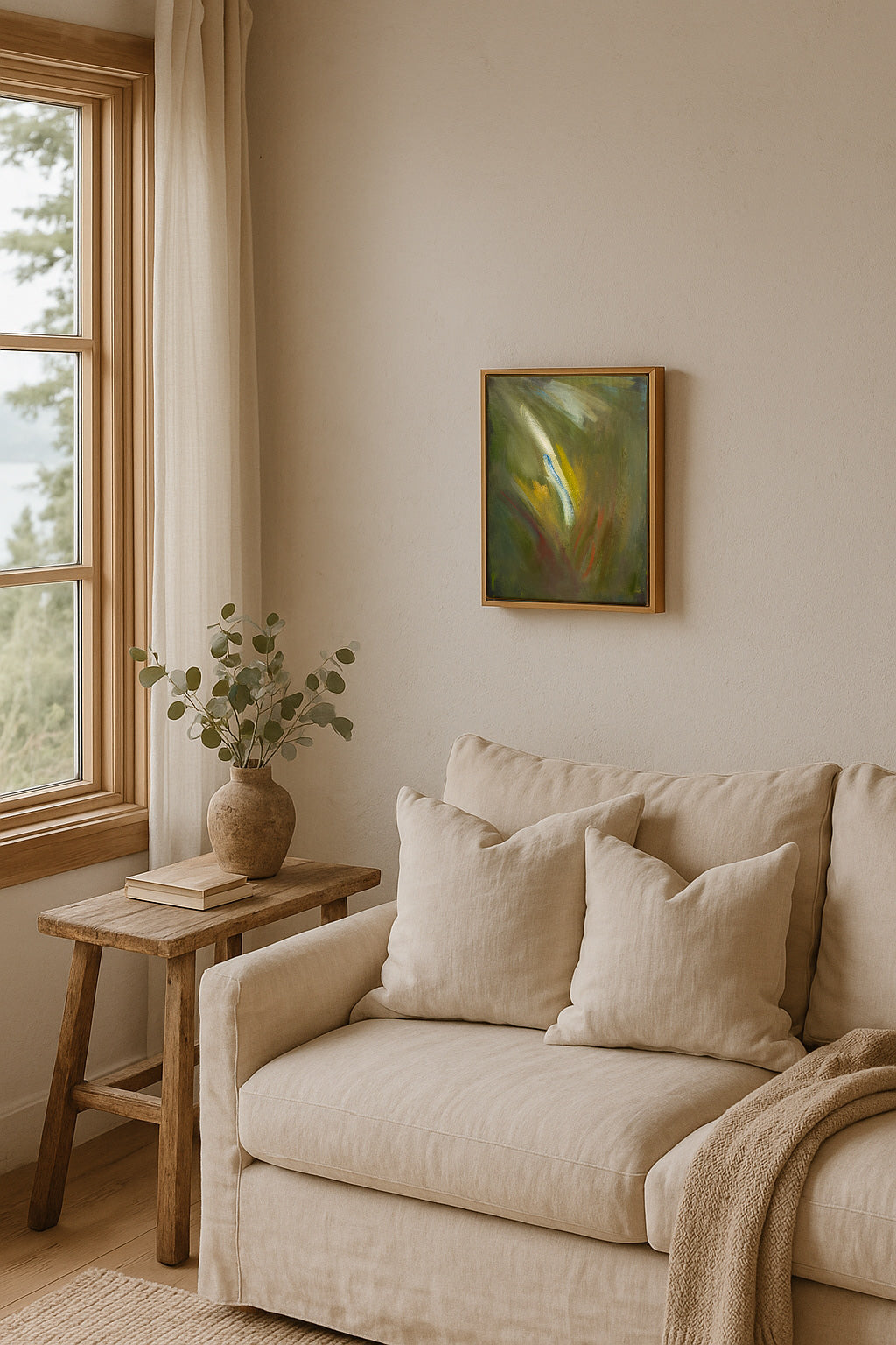 "In Between" | 11 x 14 | Original Oil Painting with Oak Frame