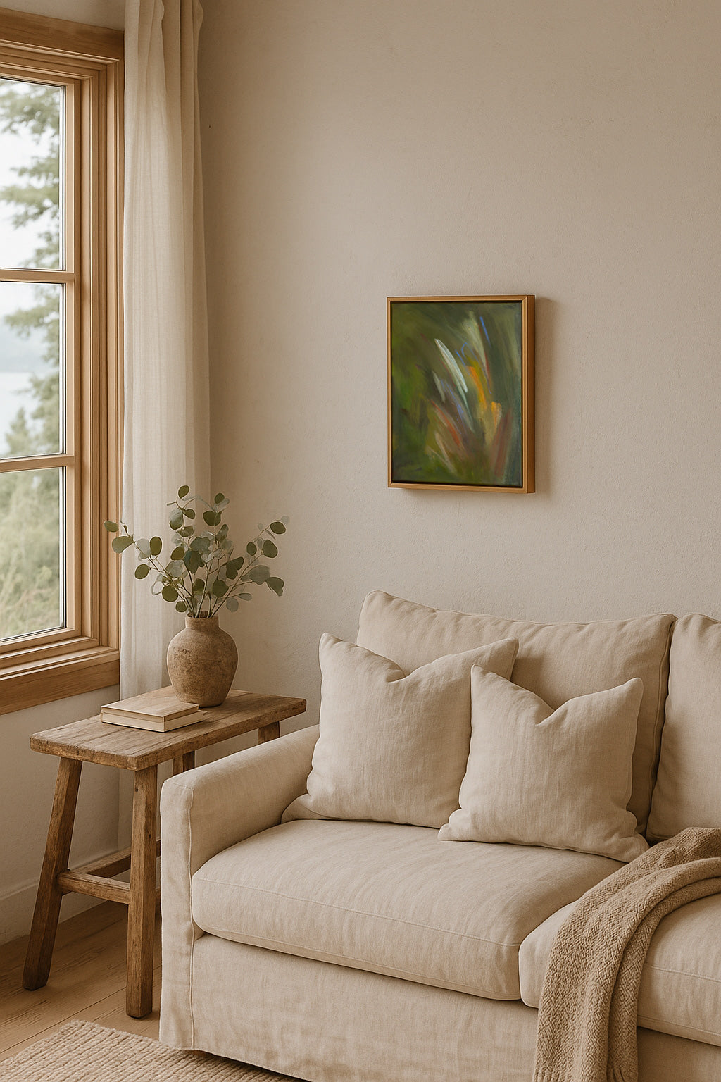 "Receiving" | 11 x 14 | Original Oil Painting with Oak Frame