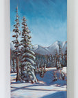 Exiting West Bowl, Mt. Cain | 10 x 20 | Original Acrylic Painting