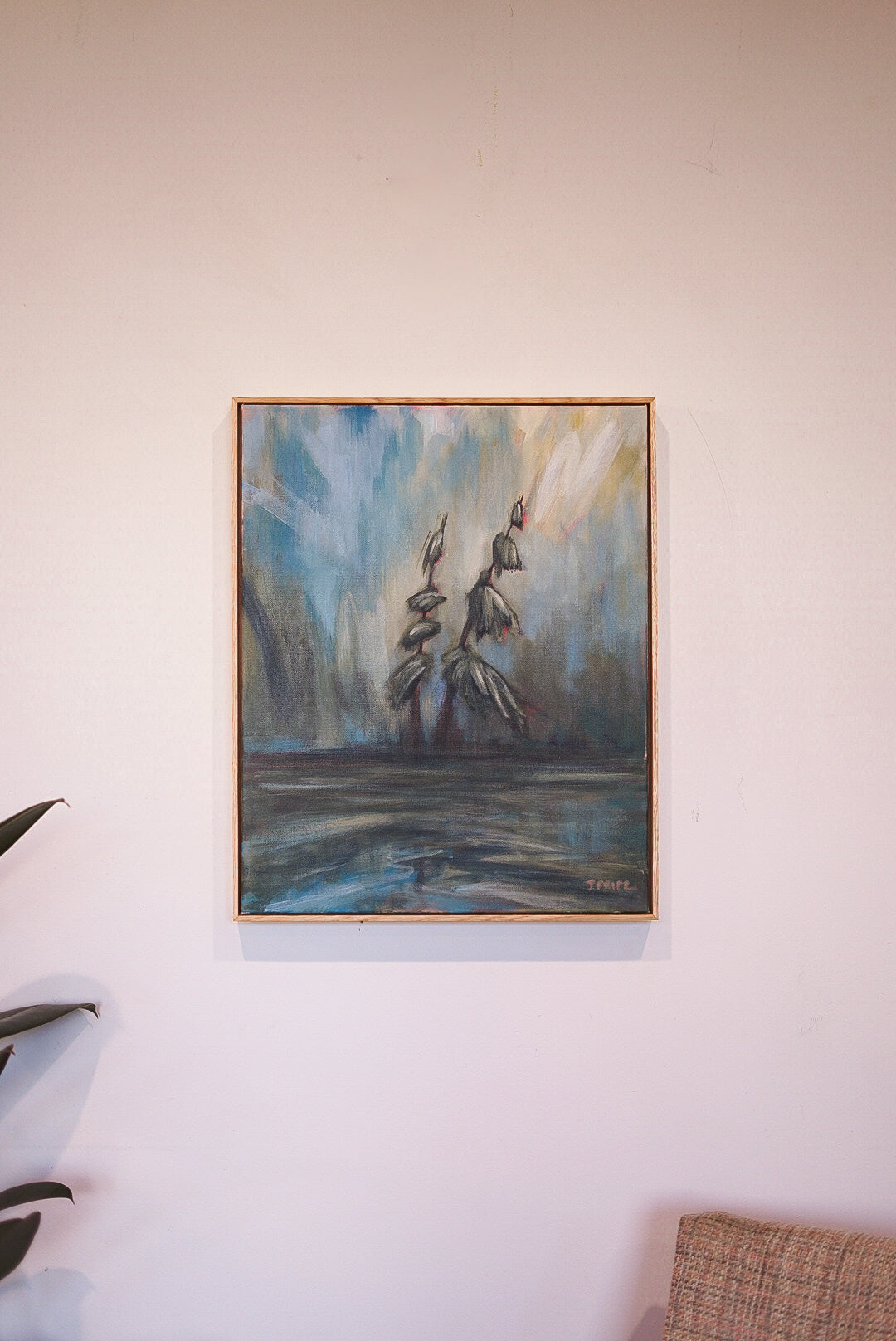 And They Danced | 16 x 20 | Original Acrylic Painting w/ White Oak Frame