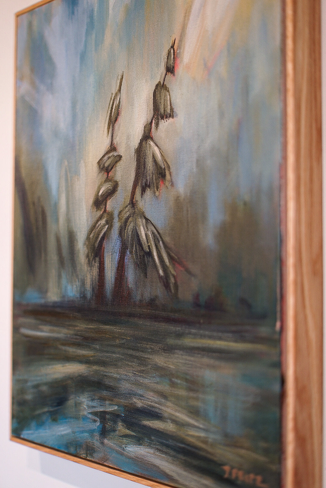 And They Danced | 16 x 20 | Original Acrylic Painting w/ White Oak Frame