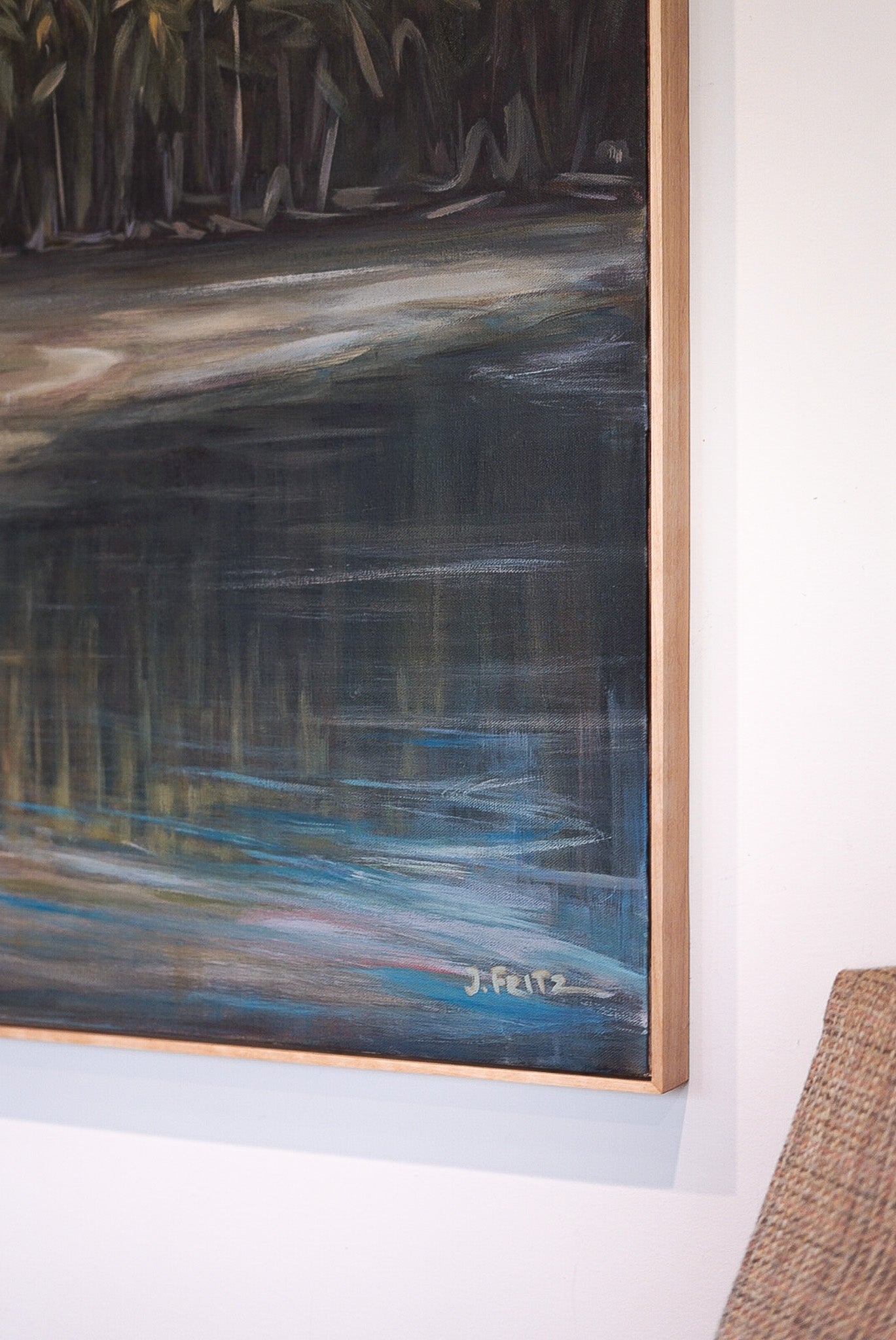 Emerging | 30 x 40 | Original Acrylic Painting w/ Maple Frame