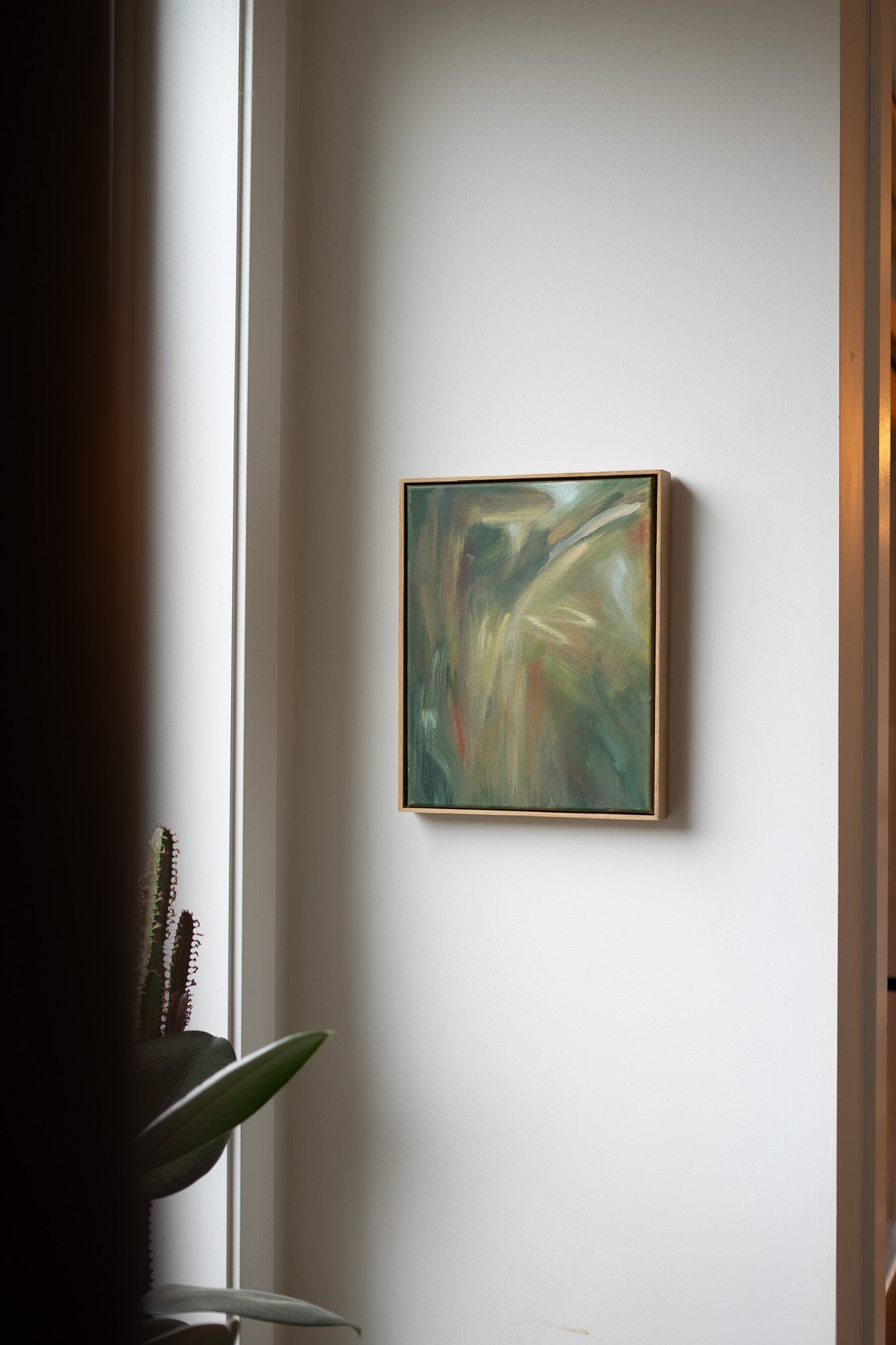 "Inhale" | 11 x 14 | Original Oil Painting with Oak Frame