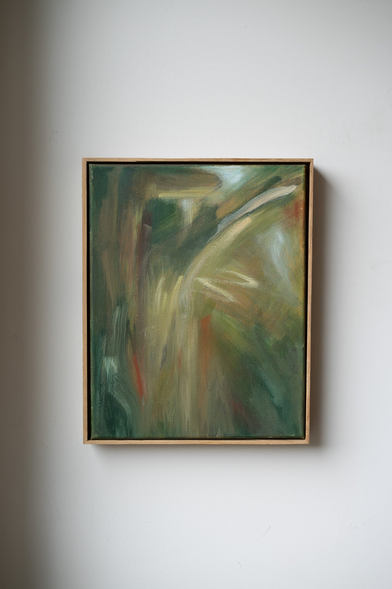 "Inhale" | 11 x 14 | Original Oil Painting with Oak Frame