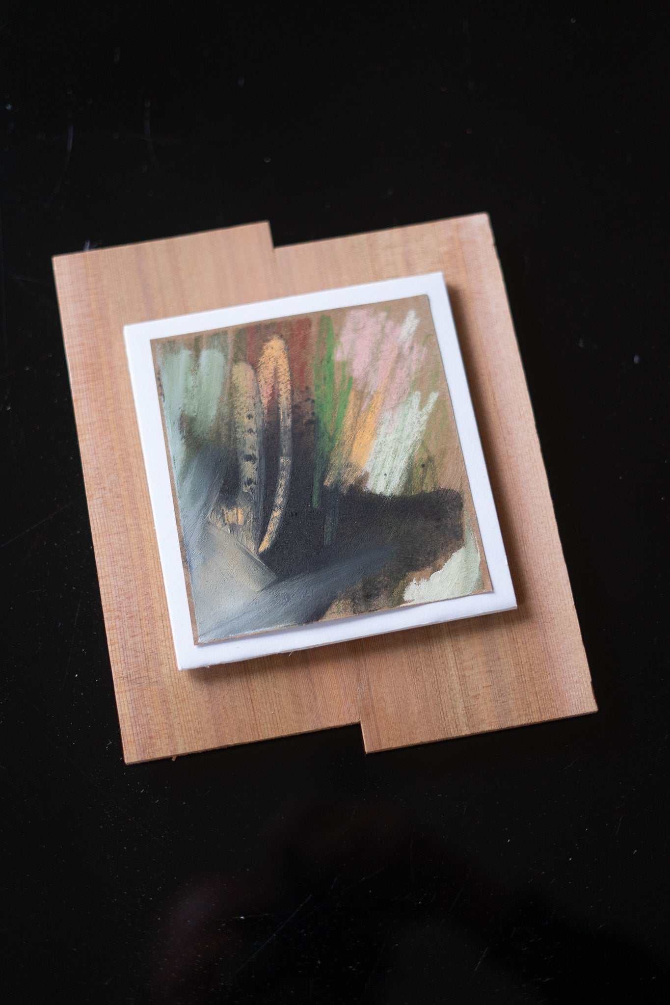 "Life Force" | 6¼ × 8½ | Red Cedar Charcoal &amp; Oil Stick on Paper