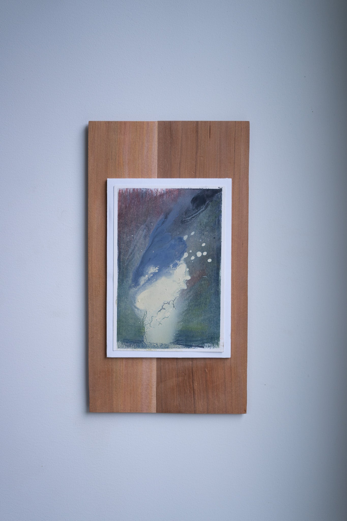 "Eternal" | 6 × 11 | Oil on Paper with Red Cedar