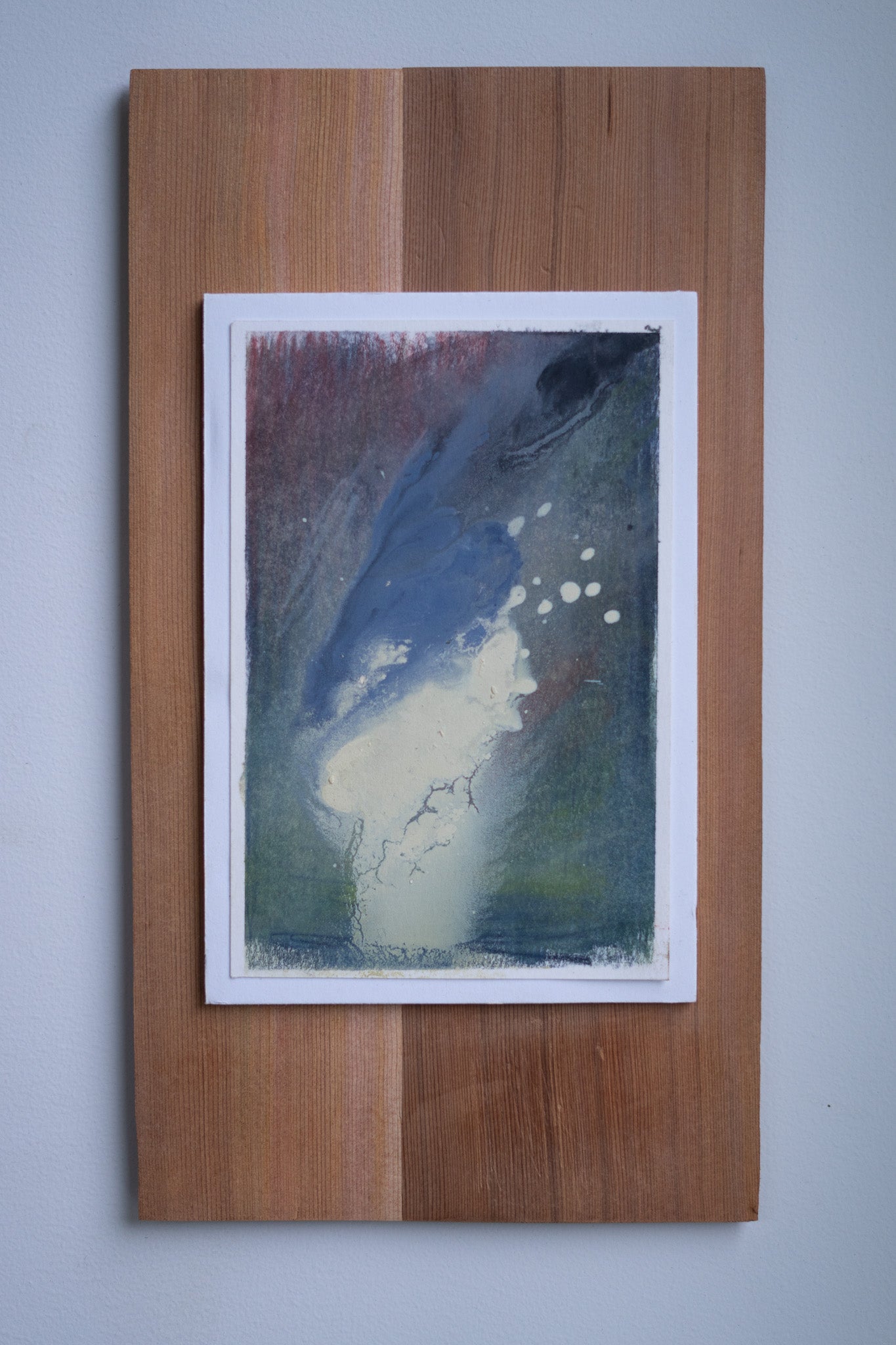 "Eternal" | 6 × 11 | Oil on Paper with Red Cedar