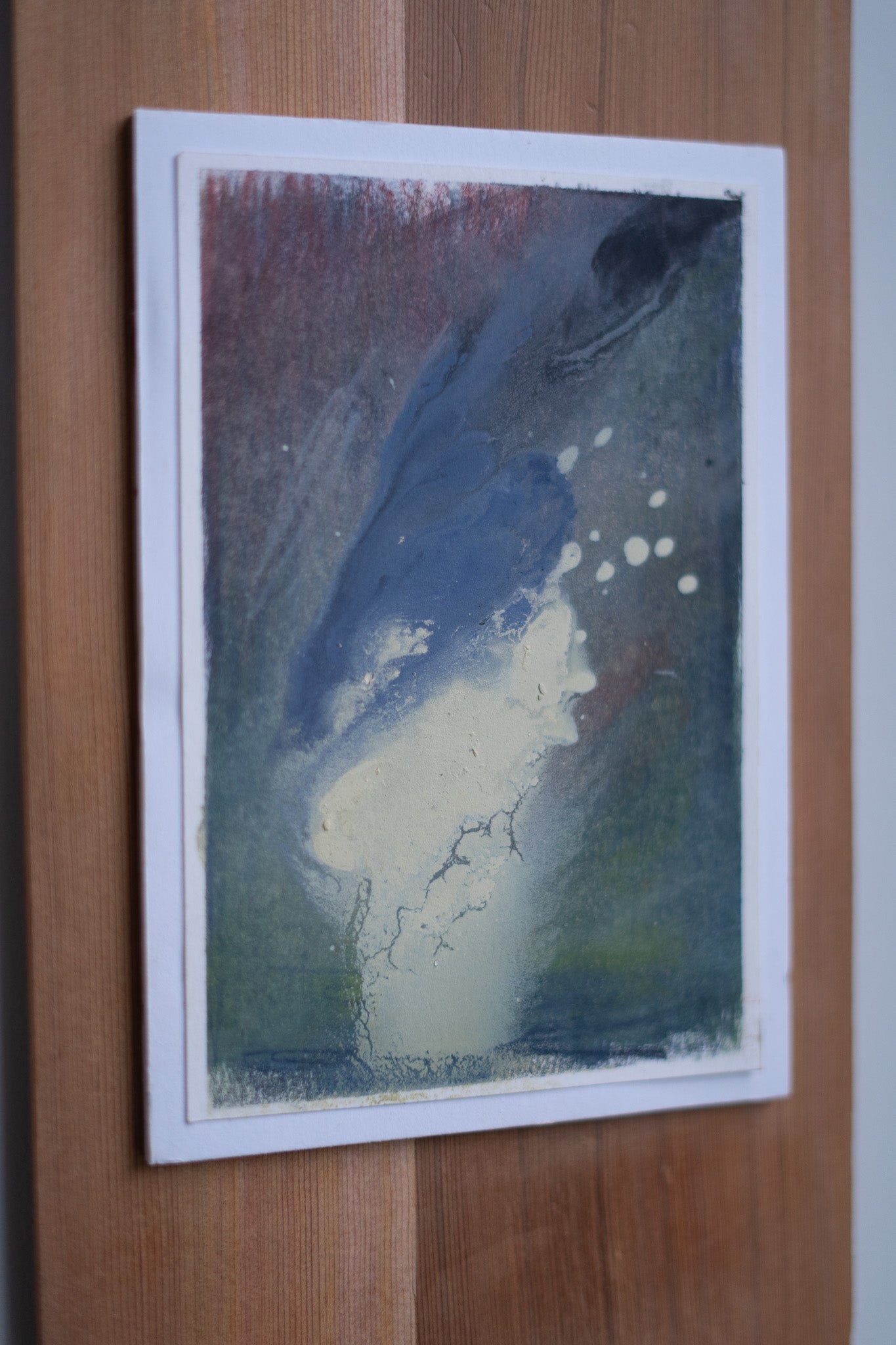"Eternal" | 6 × 11 | Oil on Paper with Red Cedar