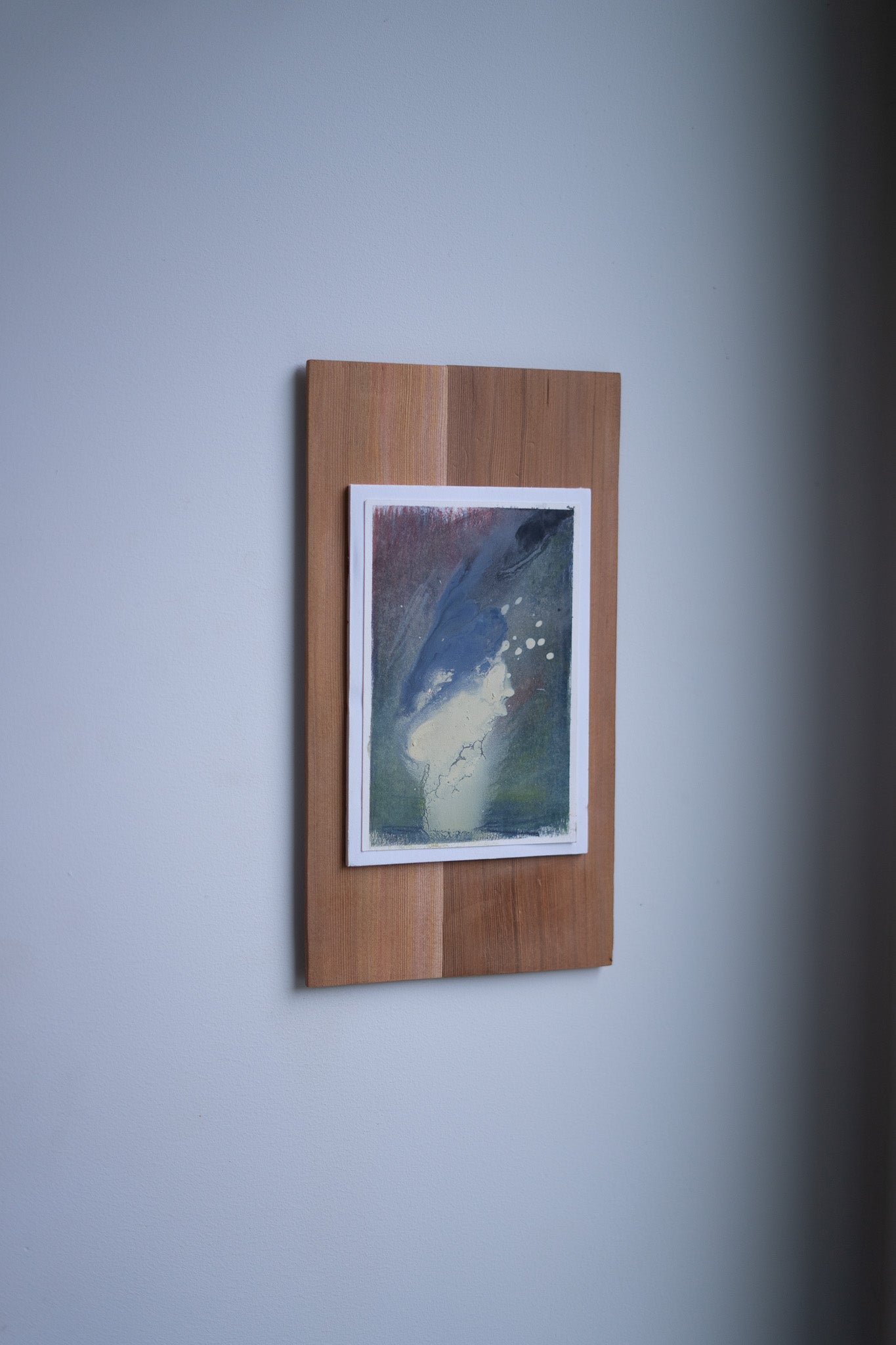 "Eternal" | 6 × 11 | Oil on Paper with Red Cedar