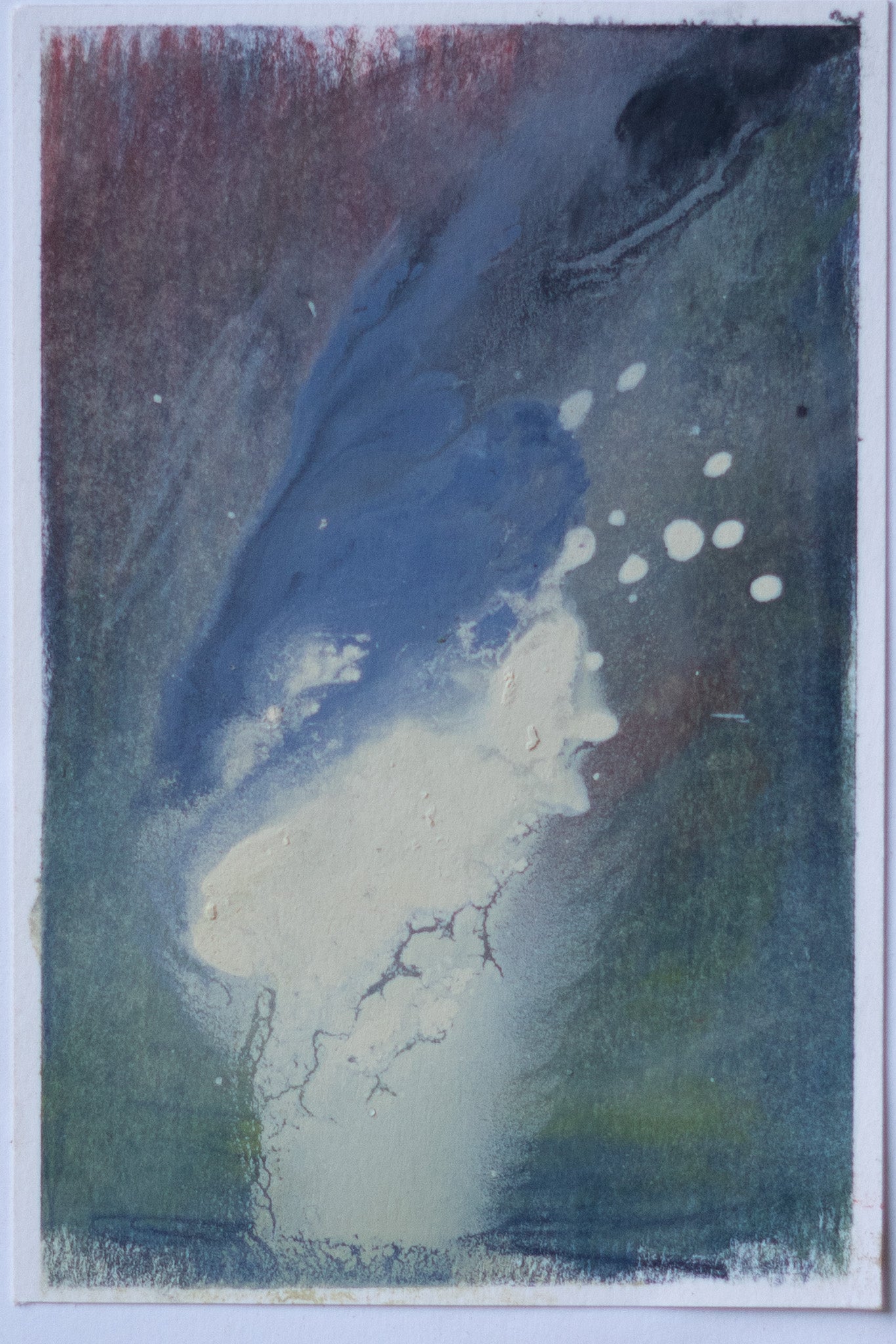 "Eternal" | 6 × 11 | Oil on Paper with Red Cedar