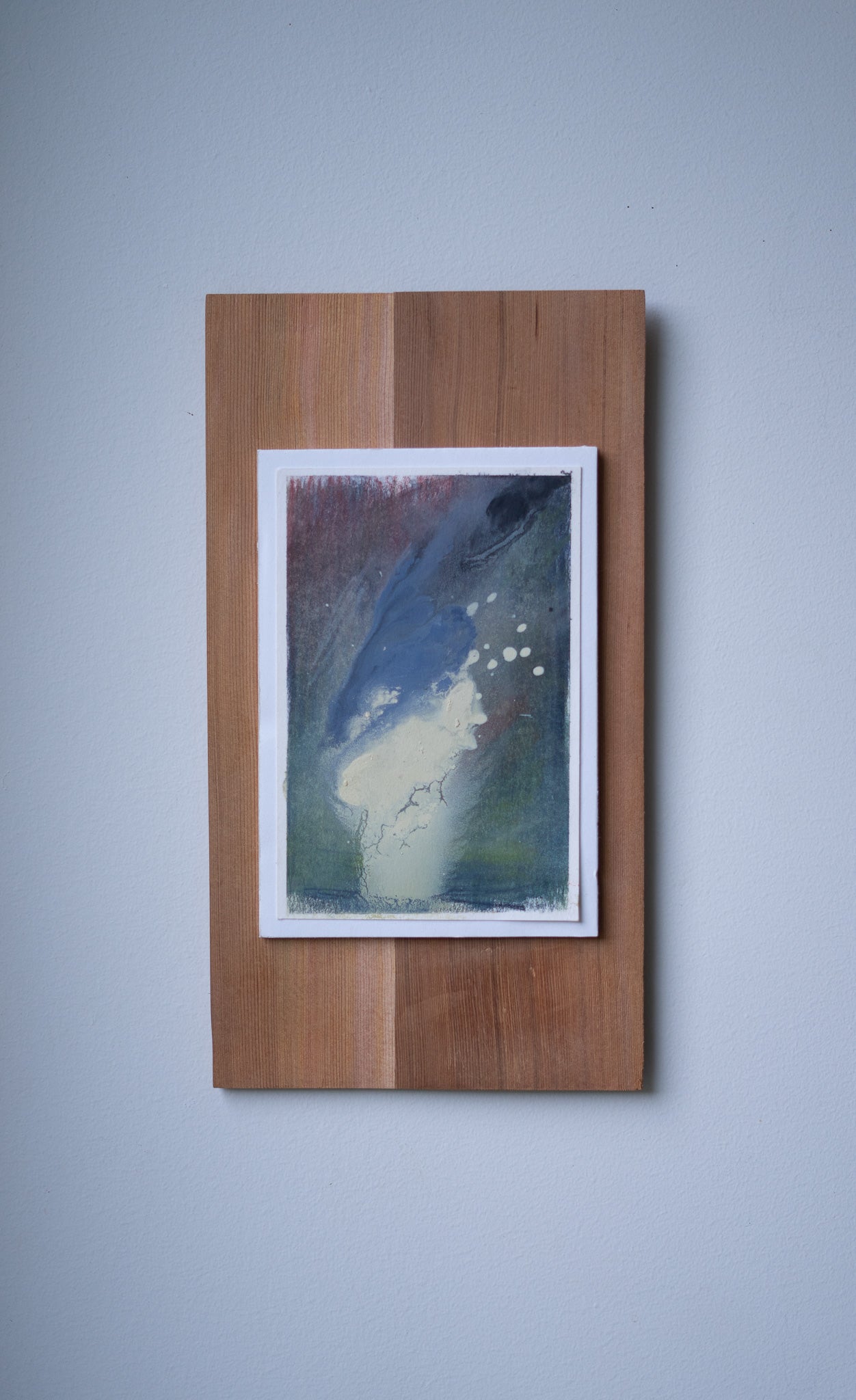"Eternal" | 6 × 11 | Oil on Paper with Red Cedar