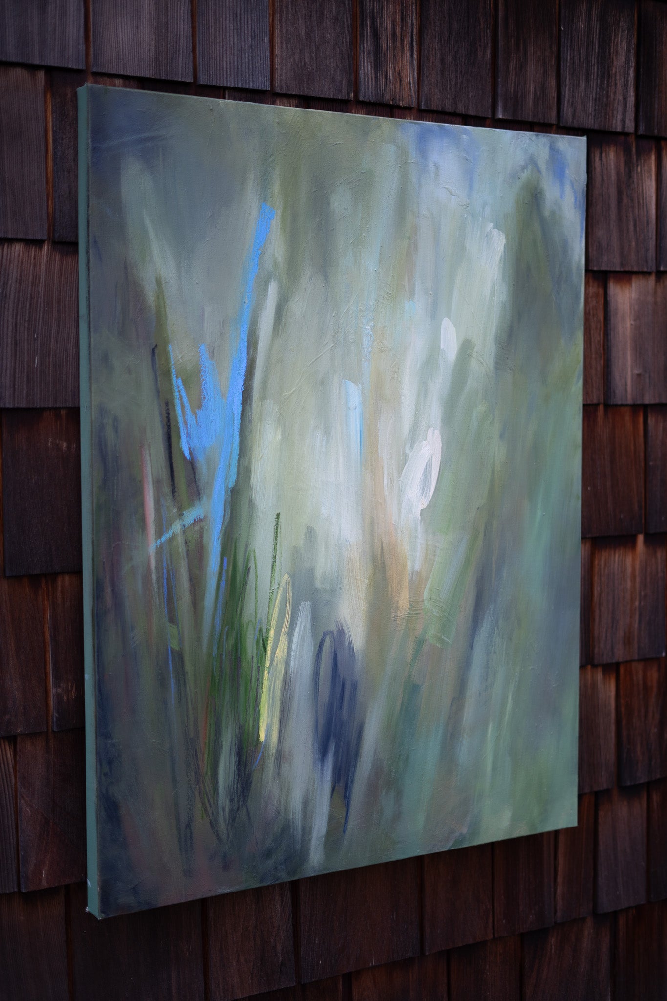 "Alive" | 30 × 40 | Oil on Canvas with Red Cedar