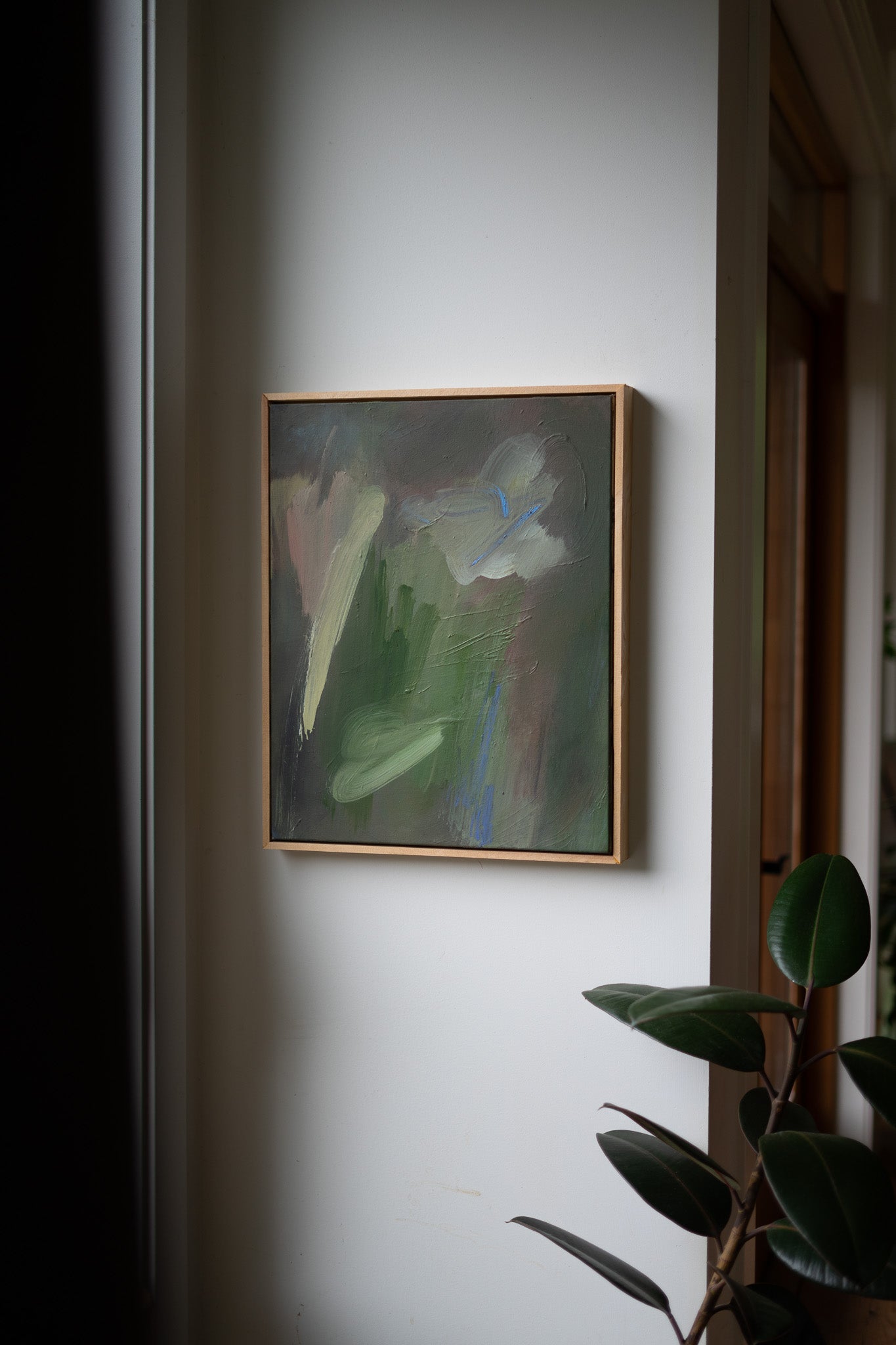 "Ease" | 16 × 20 | Oil on Canvas with Red Cedar