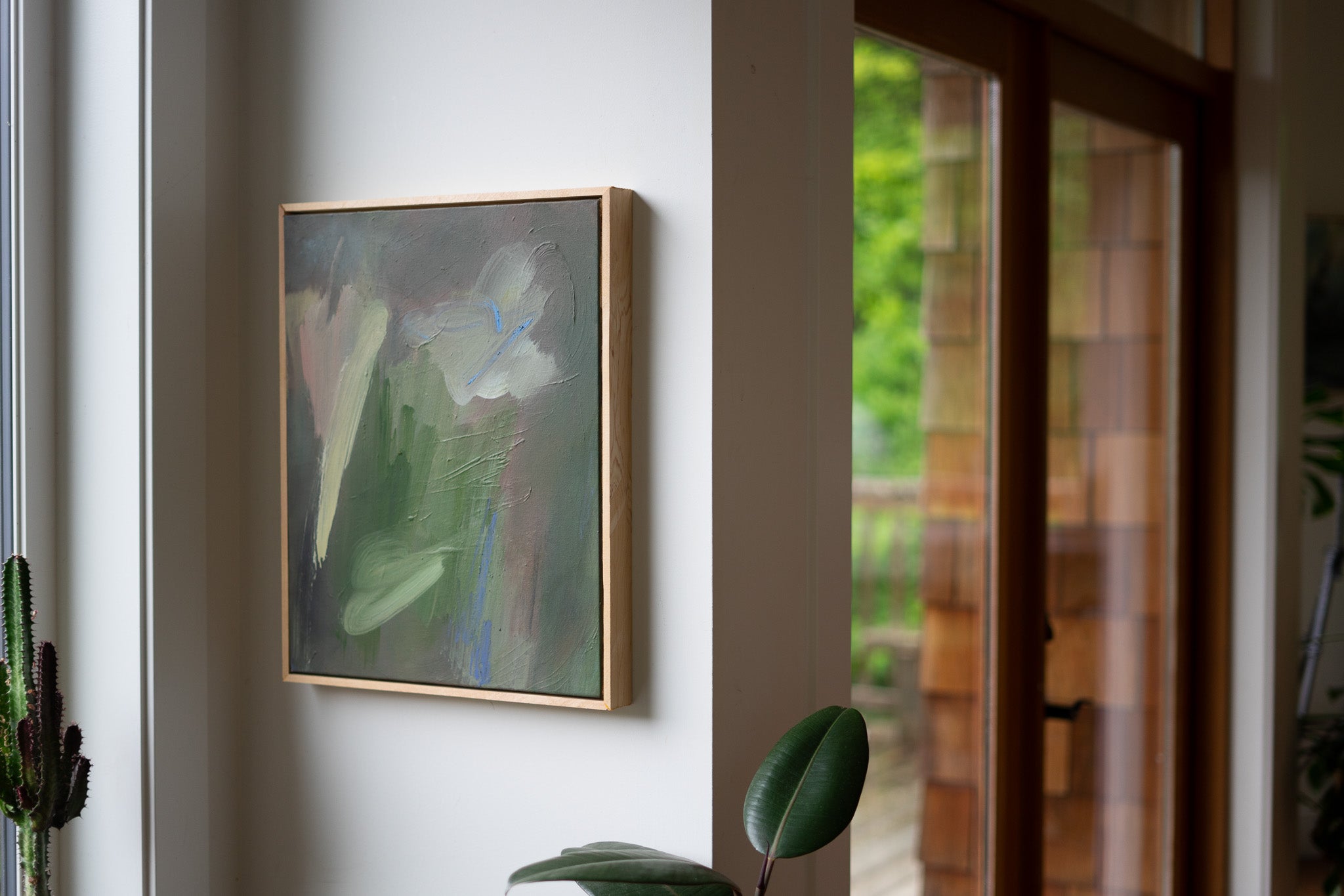 "Ease" | 16 × 20 | Oil on Canvas with Red Cedar