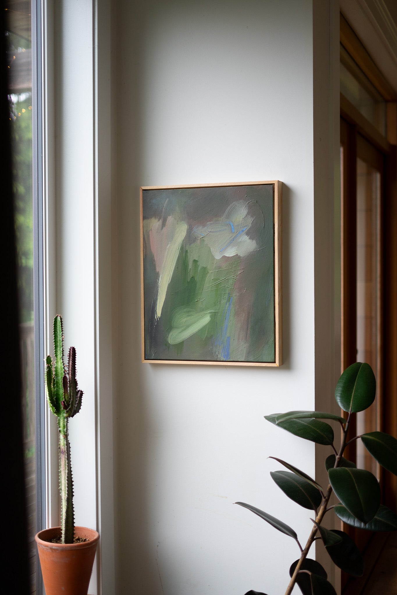 "Ease" | 16 × 20 | Oil on Canvas with Red Cedar