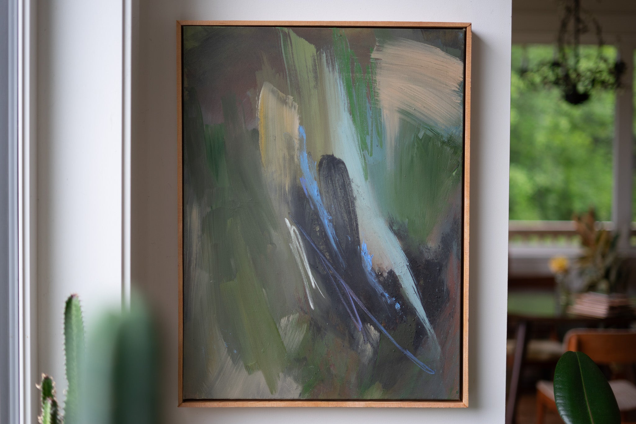 "Whole" | 20 × 24 | Oil &amp; Red Cedar Charcoal on Canvas with Red Cedar