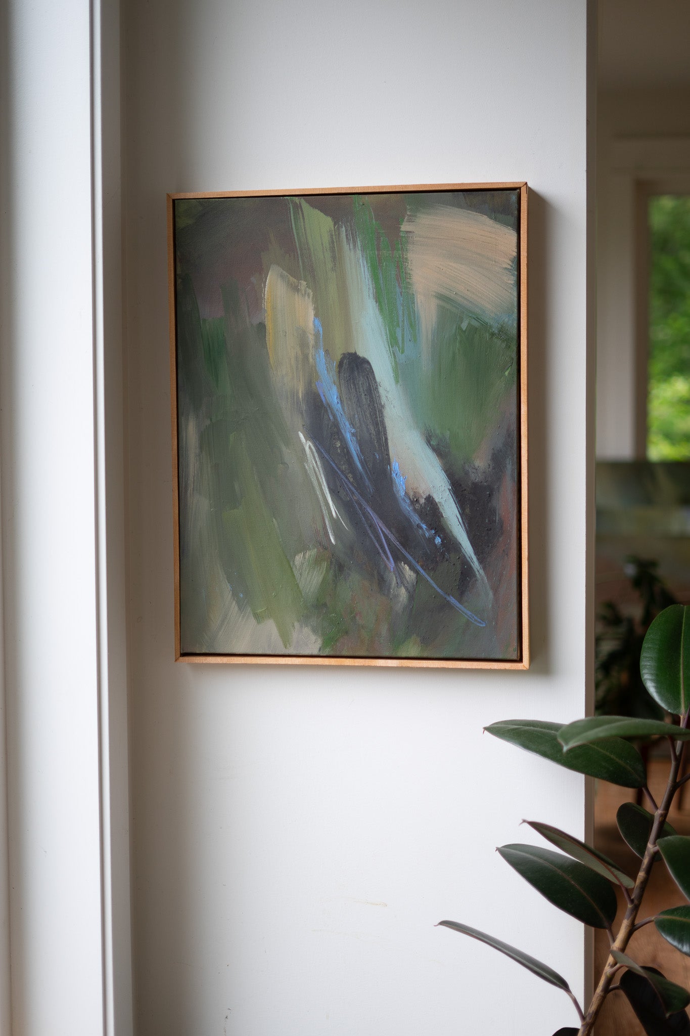 "Whole" | 20 × 24 | Oil &amp; Red Cedar Charcoal on Canvas with Red Cedar