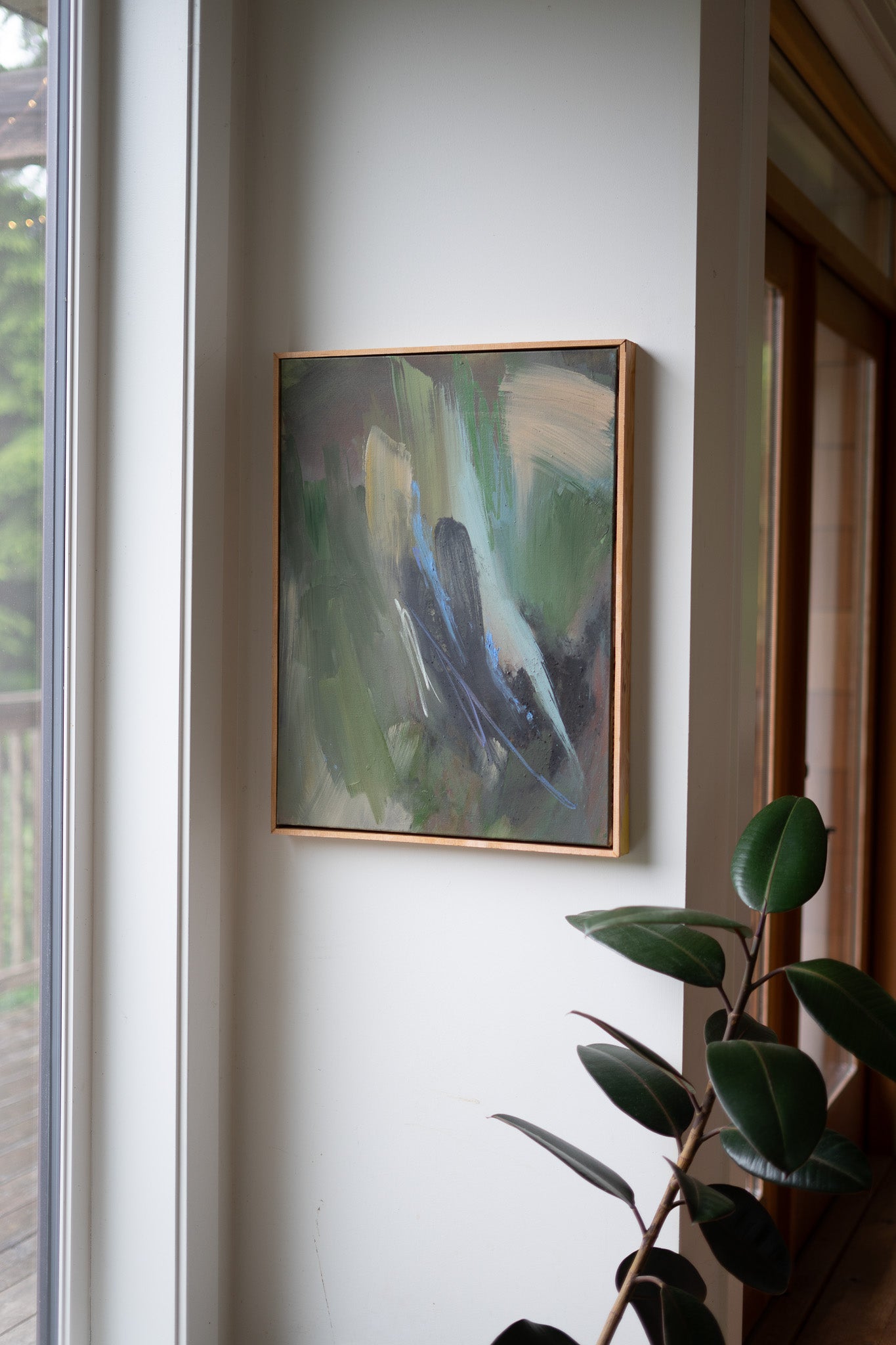 "Whole" | 20 × 24 | Oil &amp; Red Cedar Charcoal on Canvas with Red Cedar