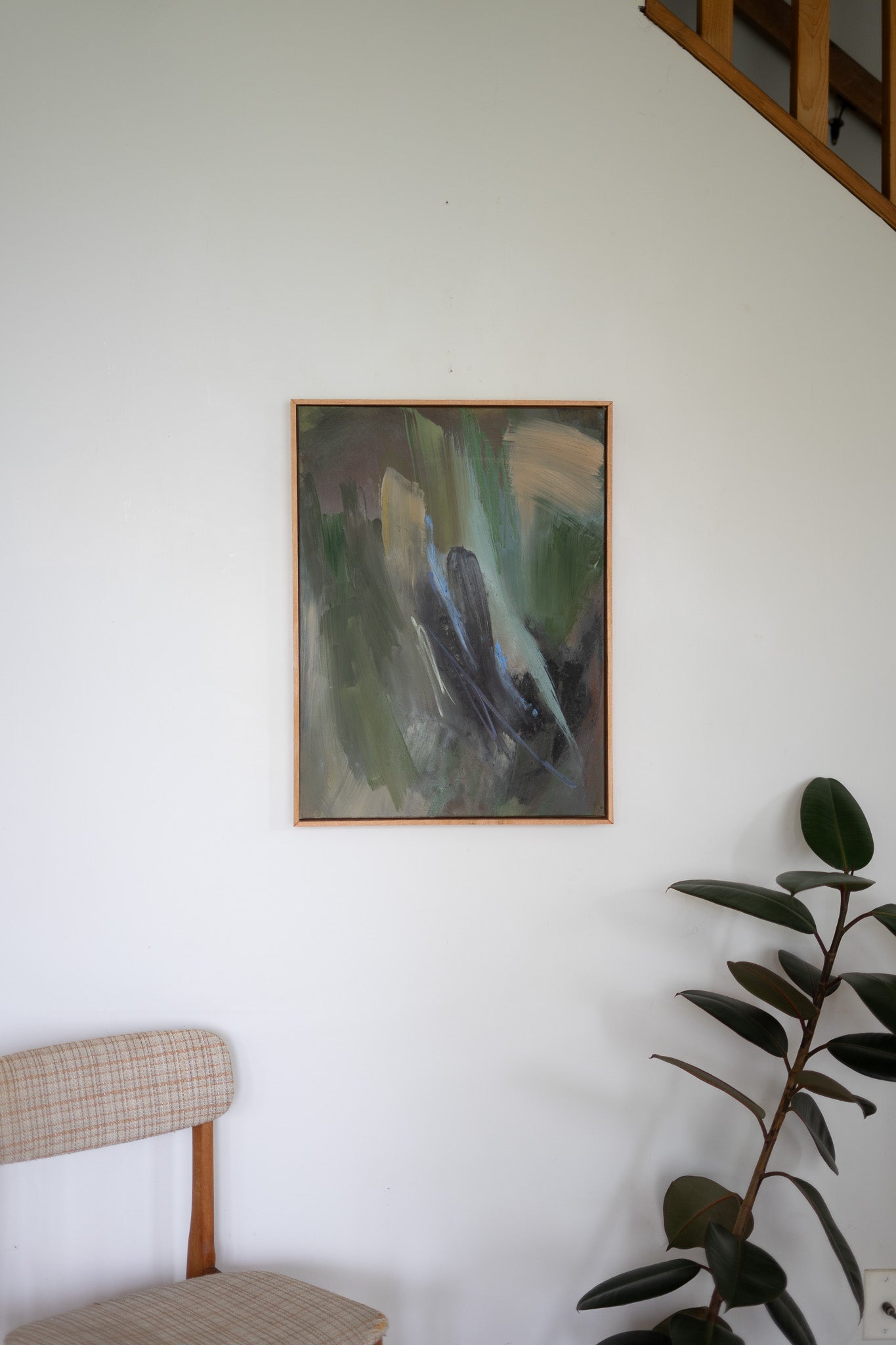 "Whole" | 20 × 24 | Oil &amp; Red Cedar Charcoal on Canvas with Red Cedar