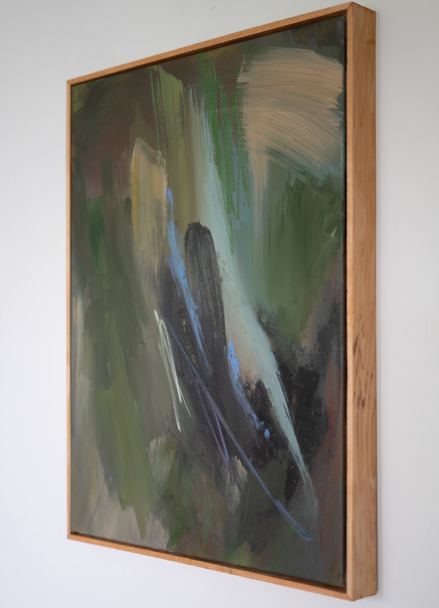 "Whole" | 20 × 24 | Oil &amp; Red Cedar Charcoal on Canvas with Red Cedar
