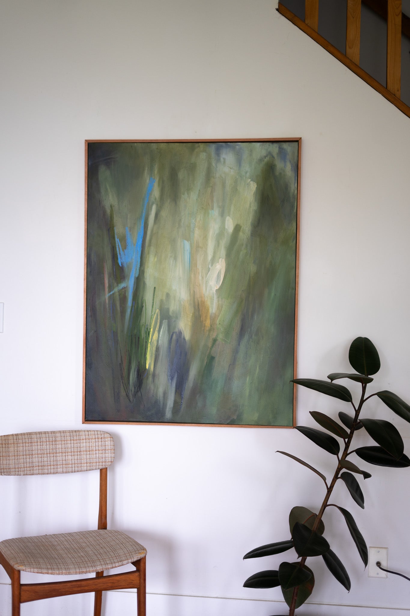 "Alive" | 30 × 40 | Oil on Canvas with Red Cedar