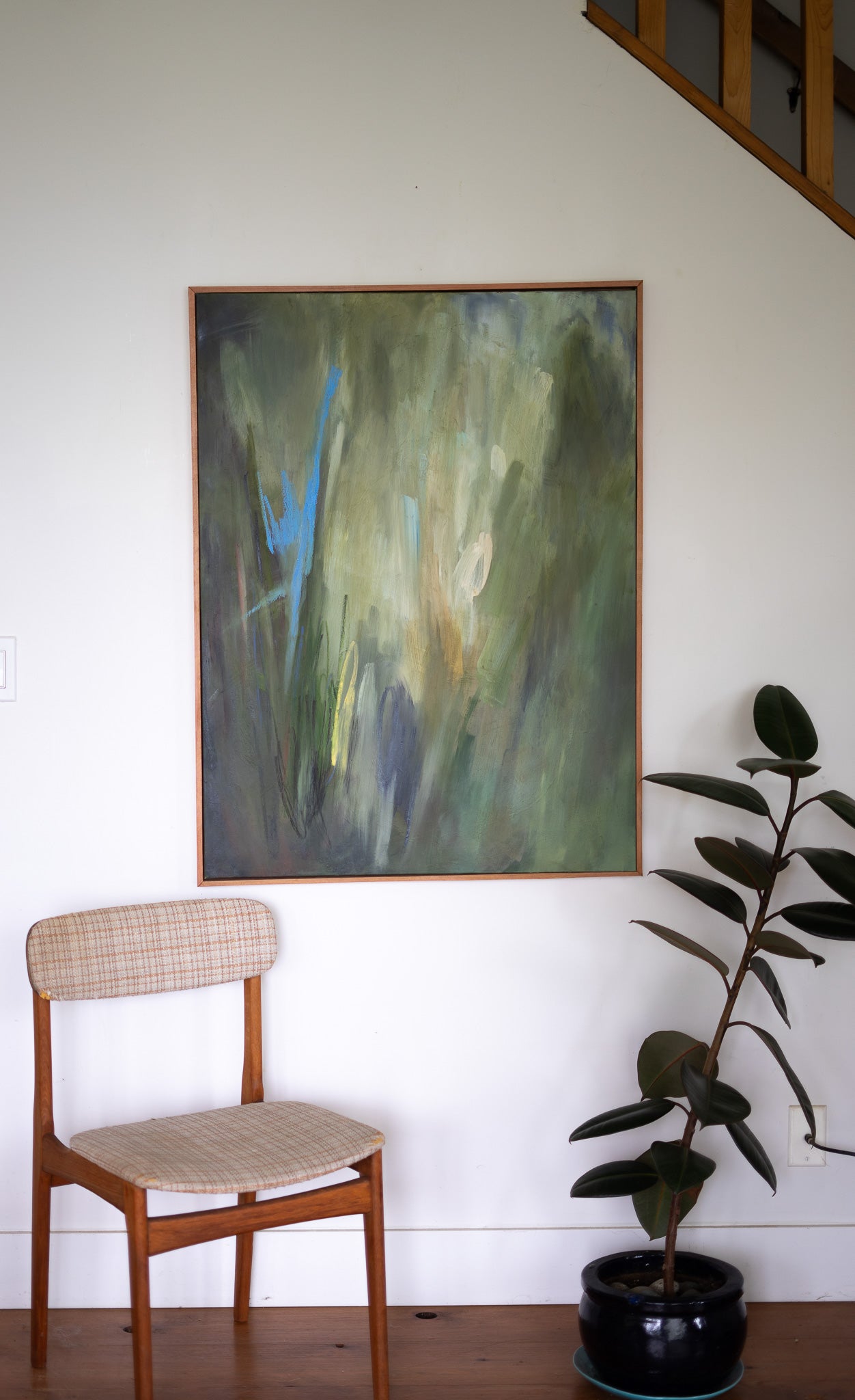 "Alive" | 30 × 40 | Oil on Canvas with Red Cedar