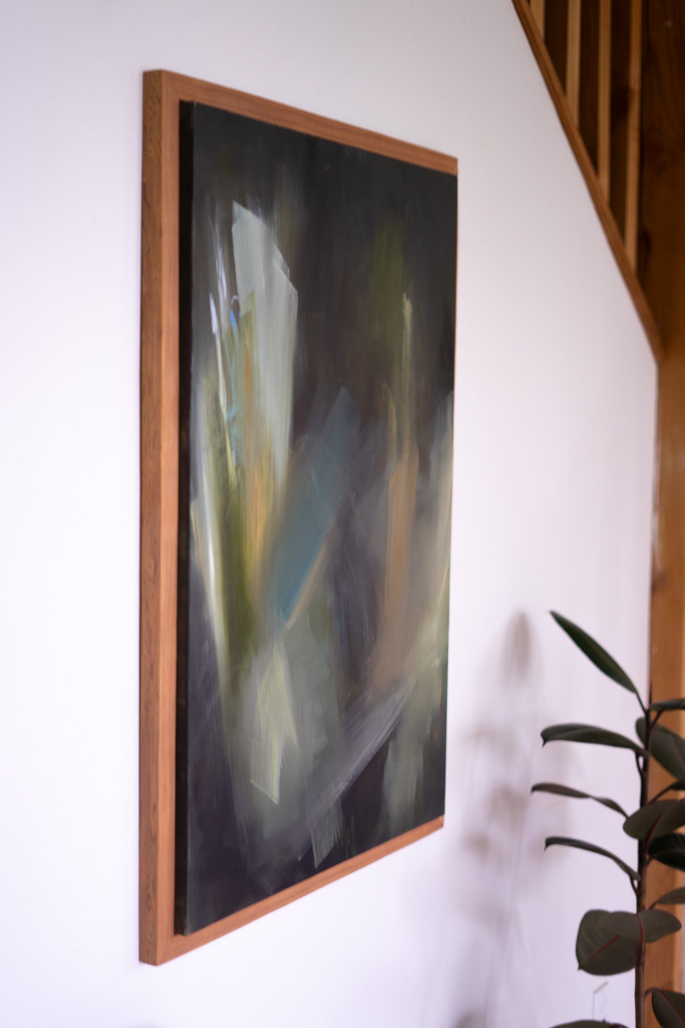 "The Other Side" | 24 × 36 | Oil on Canvas with Red Cedar
