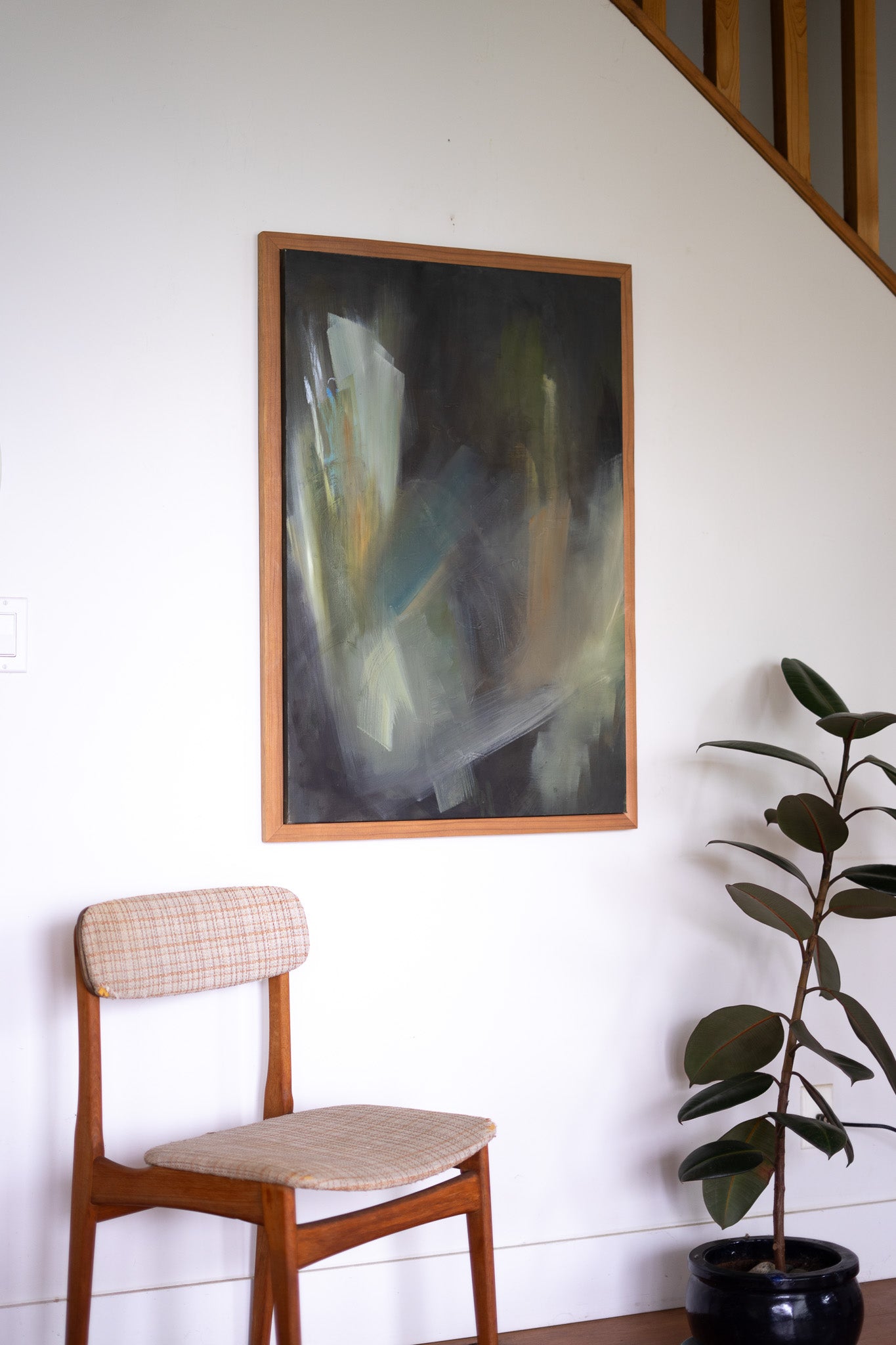 "The Other Side" | 24 × 36 | Oil on Canvas with Red Cedar