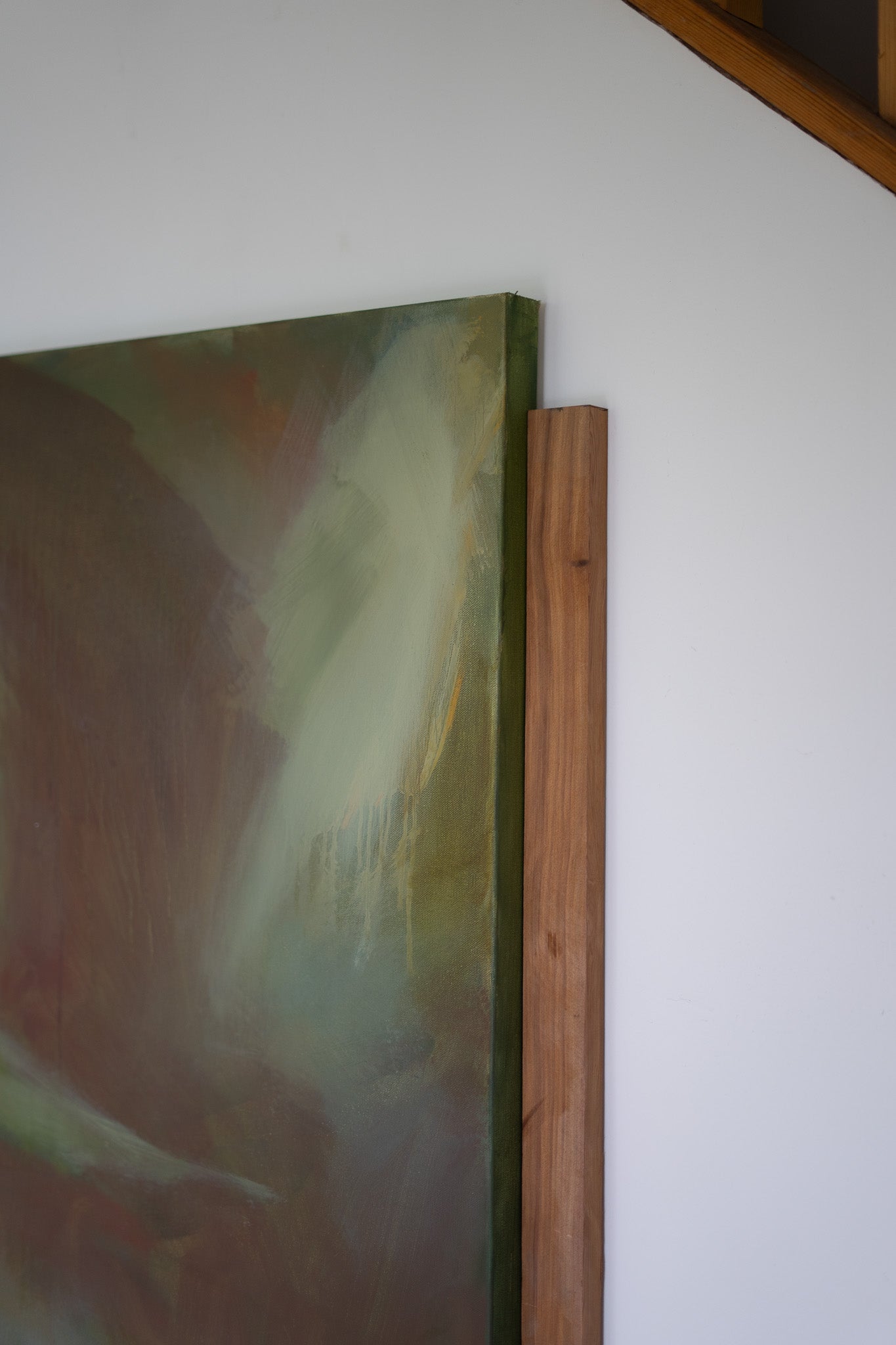 "I'm Glowing" | 48 × 36 | Oil on Canvas with Red Cedar