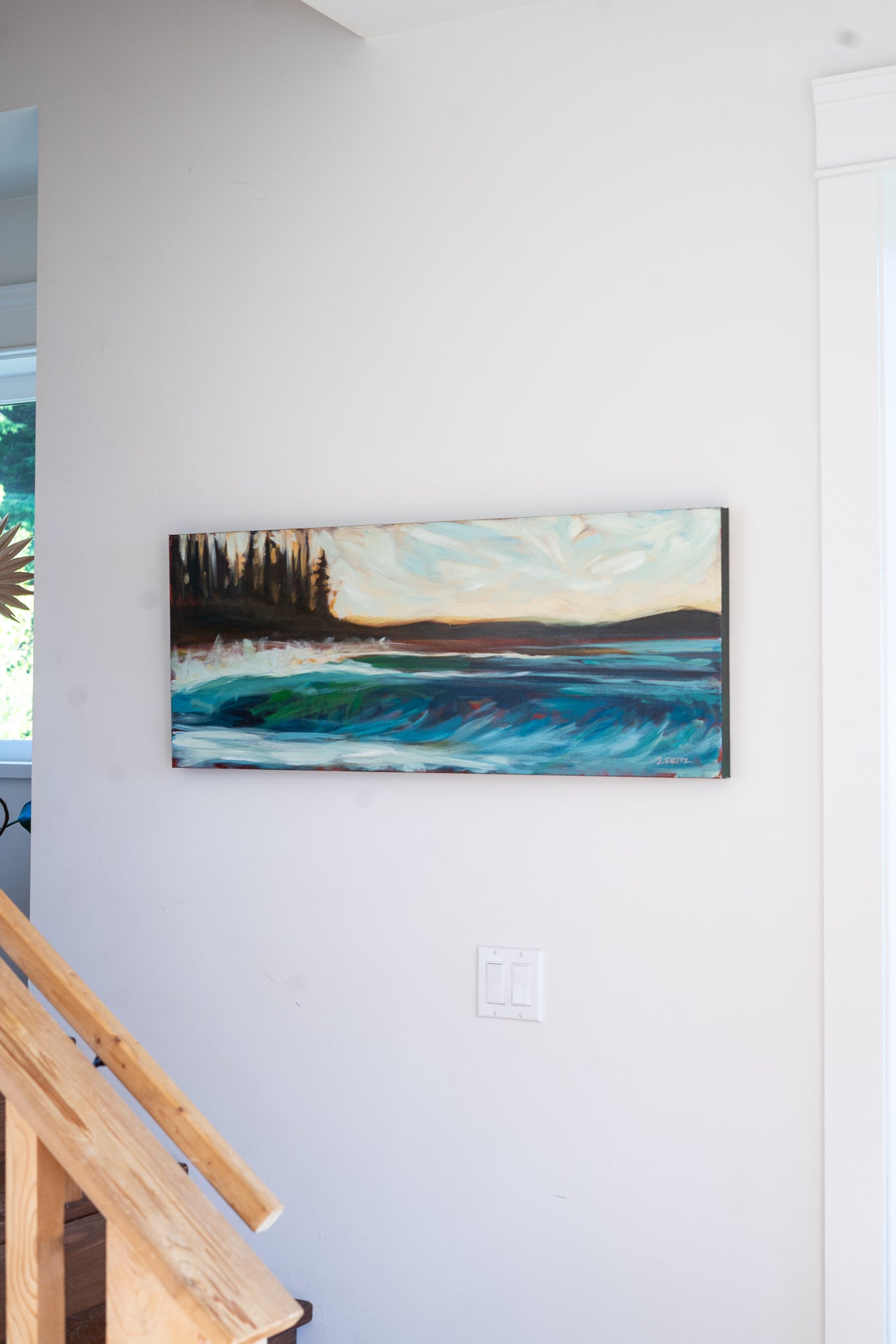 &#39;It Comes in Waves&#39; | 16 x 40 | Original Acrylic Painting