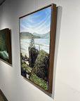San Josef Bay | 24 x 30 | Original Painting with Walnut Frame