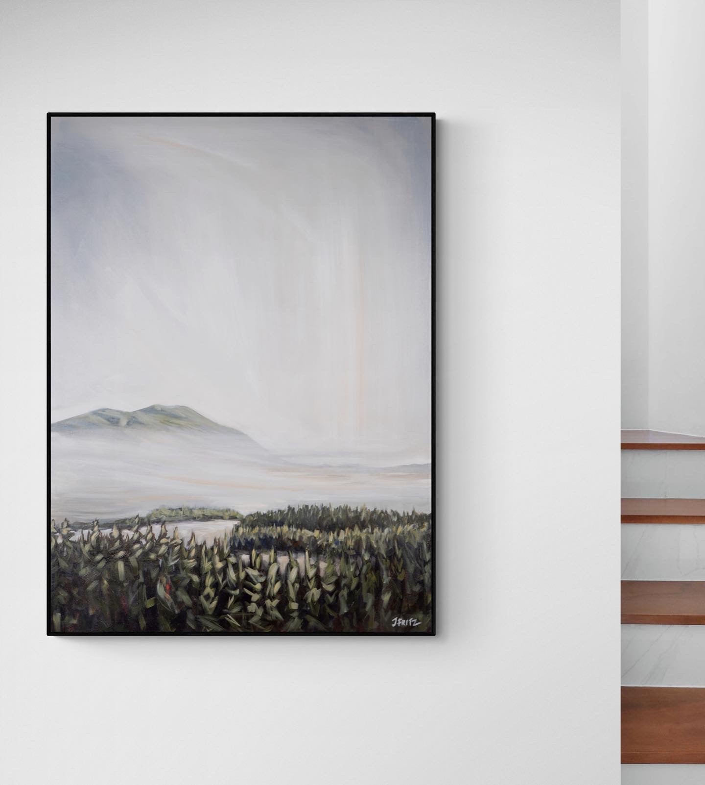 Morning Mist over Tofino Harbour | 30 x 40 | Original Acrylic Painting