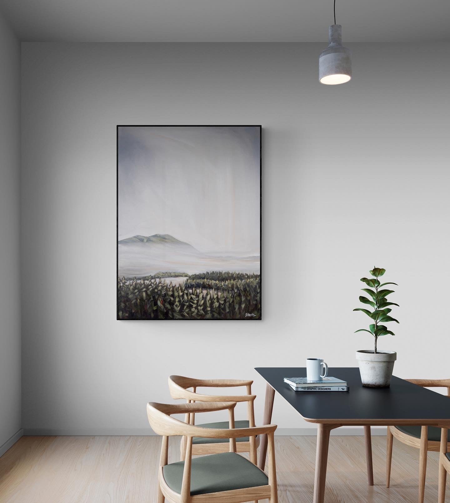 Morning Mist over Tofino Harbour | 30 x 40 | Original Acrylic Painting