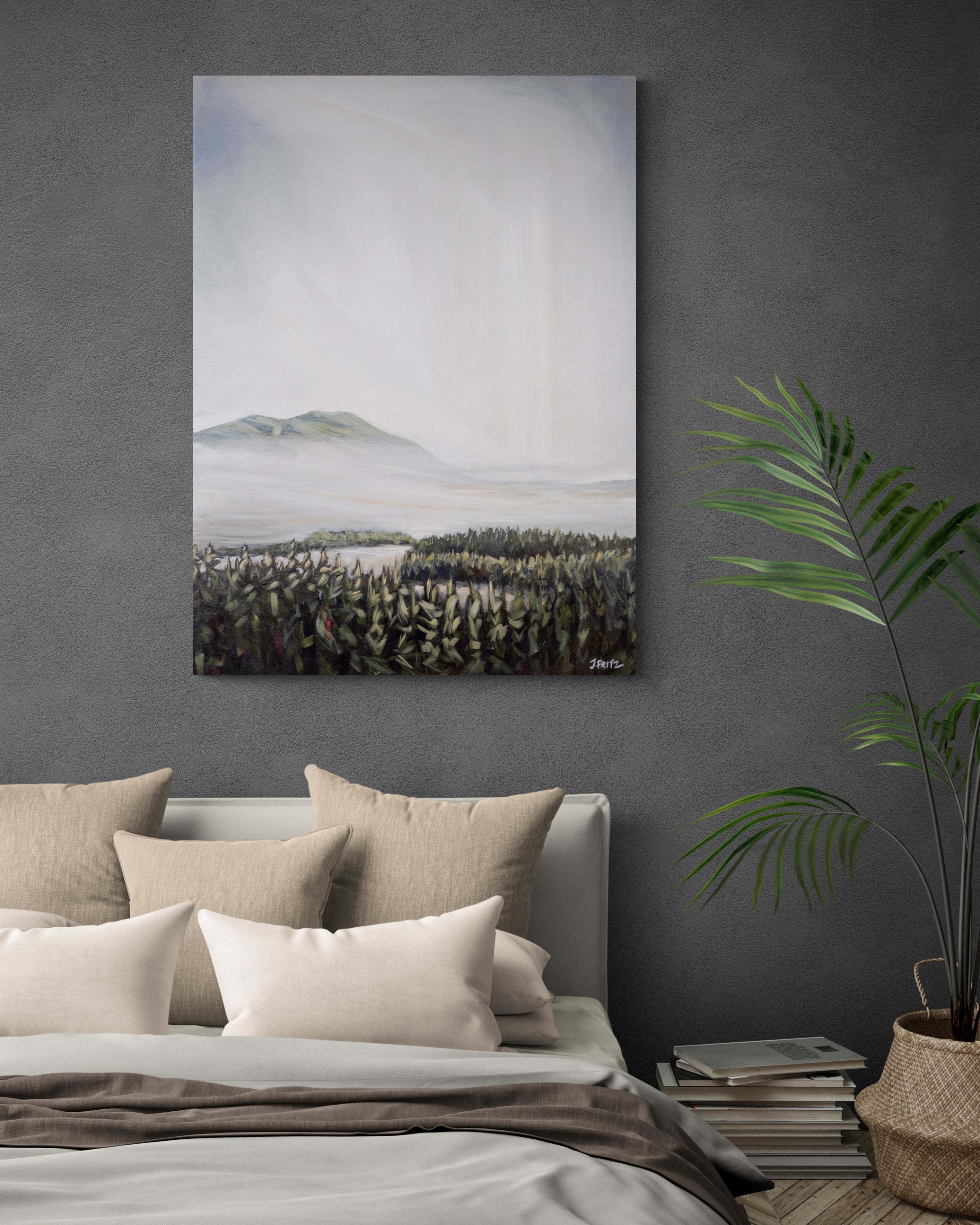 Morning Mist over Tofino Harbour | 30 x 40 | Original Acrylic Painting