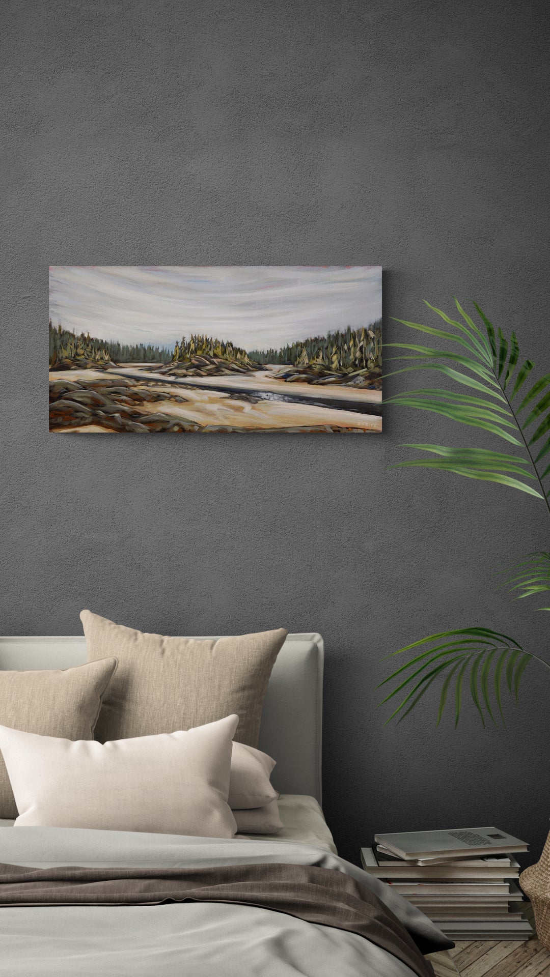 River Crossing  | 15 x 30 | Original Acrylic Painting