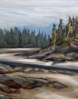 River Crossing  | 15 x 30 | Original Acrylic Painting