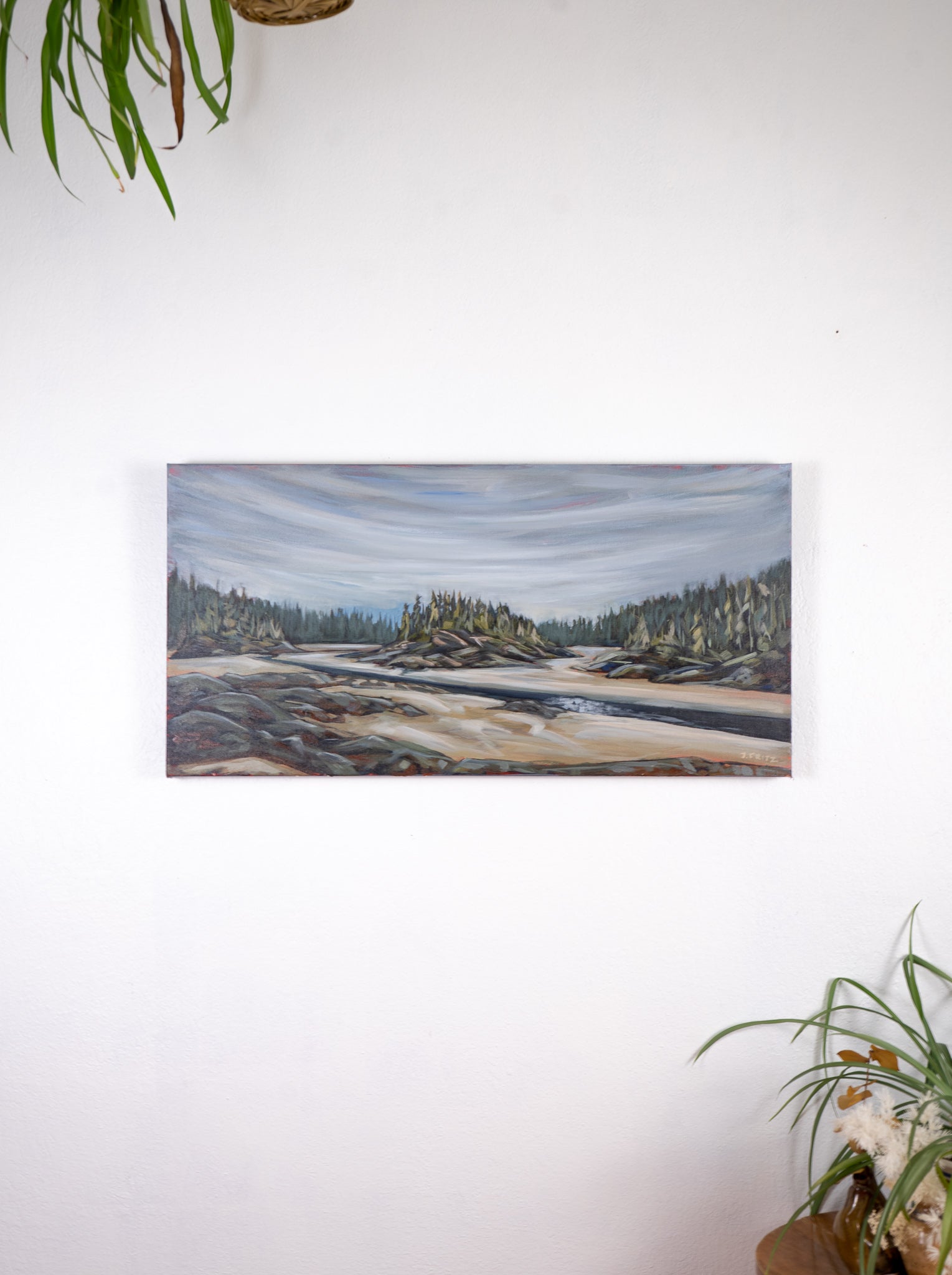 River Crossing  | 15 x 30 | Original Acrylic Painting