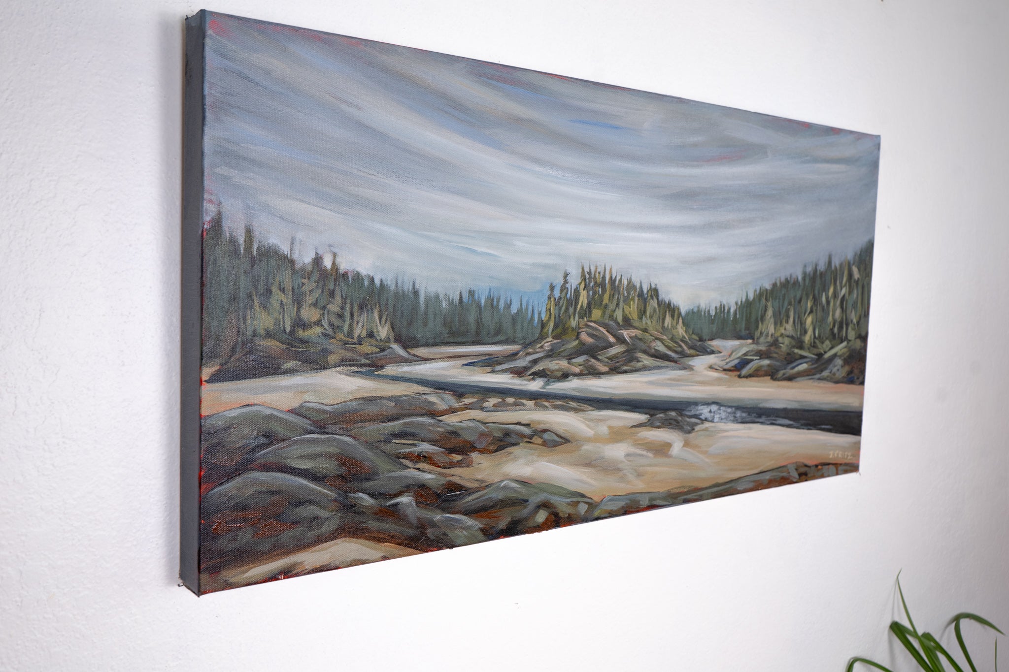 River Crossing  | 15 x 30 | Original Acrylic Painting