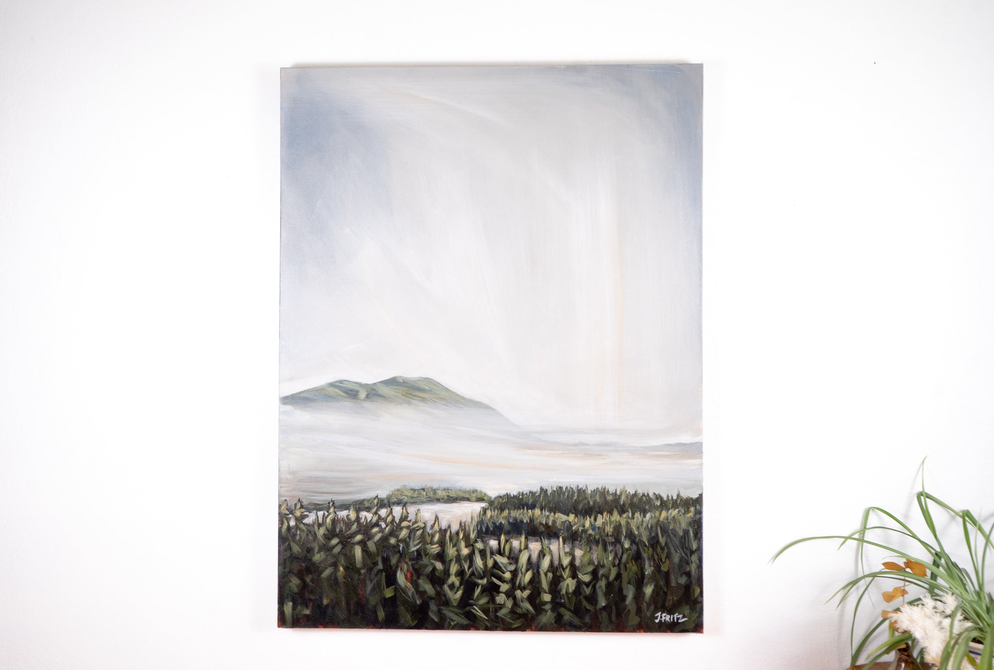 Morning Mist over Tofino Harbour | 30 x 40 | Original Acrylic Painting