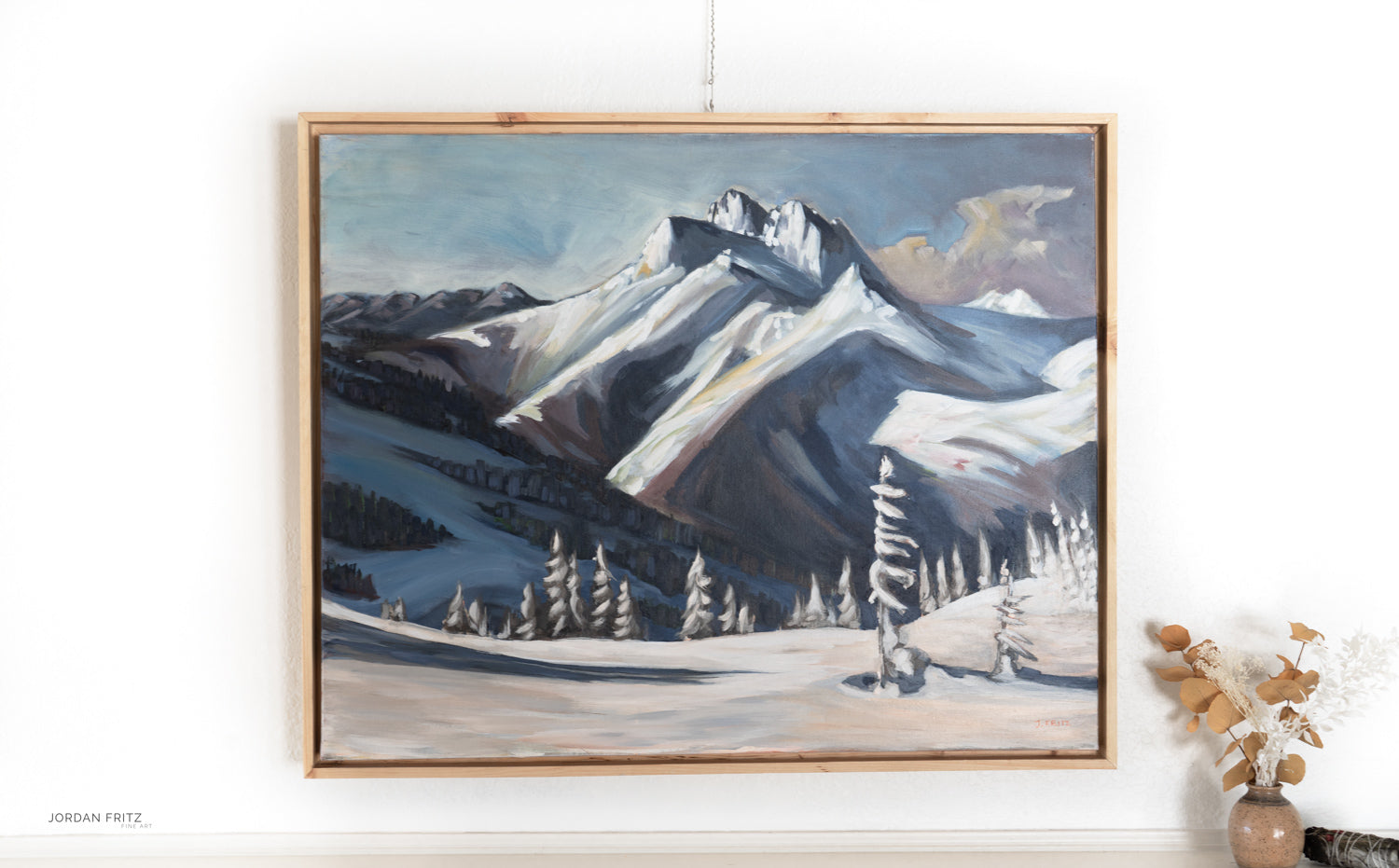 Triple Peak | 24 x 30 | Framed Original Acrylic Painting