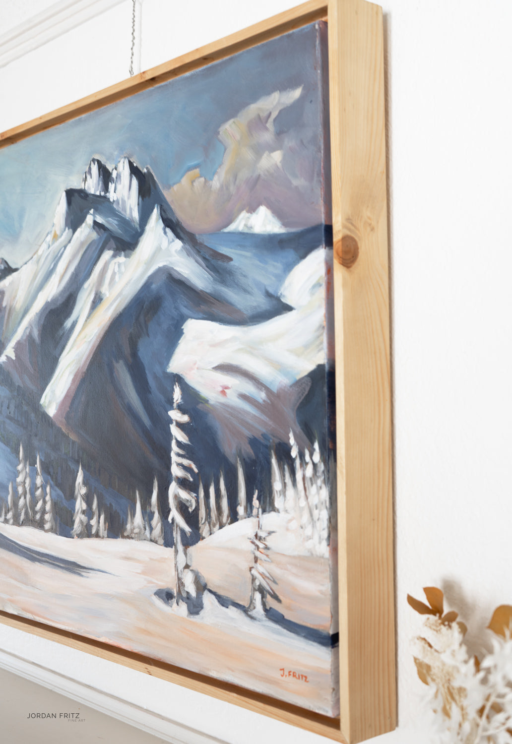 Triple Peak | 24 x 30 | Framed Original Acrylic Painting