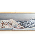 Alpenglow from Hišimy̓awiƛ/5040 Peak | 12 x 48 | Framed Original Acrylic Painting