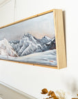 Alpenglow from Hišimy̓awiƛ/5040 Peak | 12 x 48 | Framed Original Acrylic Painting