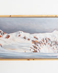 Alpenglow from Hišimy̓awiƛ/5040 Peak | 12 x 48 | Framed Original Acrylic Painting