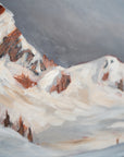 Alpenglow from Hišimy̓awiƛ/5040 Peak | 12 x 48 | Framed Original Acrylic Painting